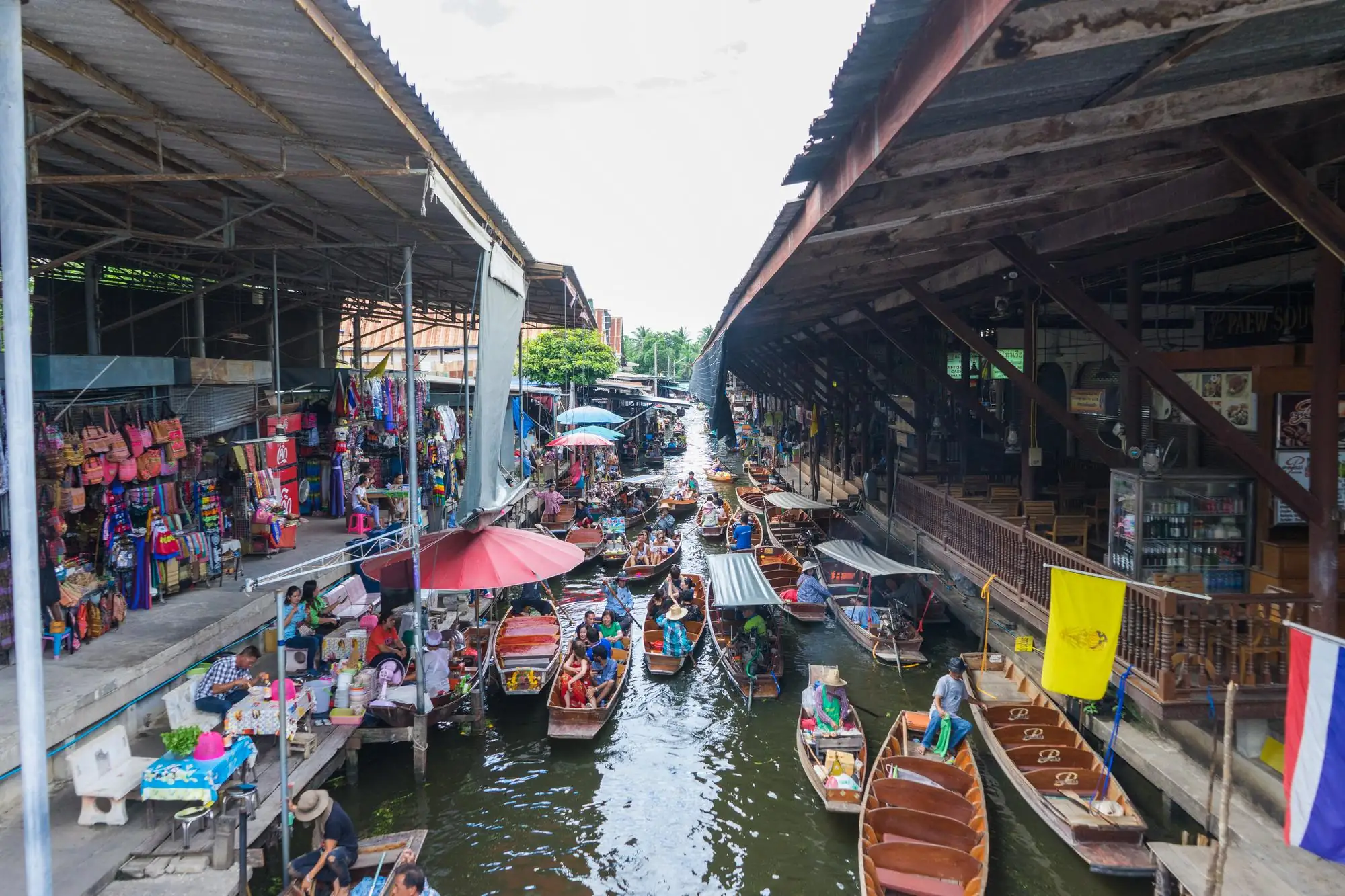 丹能莎朵水上市場Damnoen Saduak Floating Market