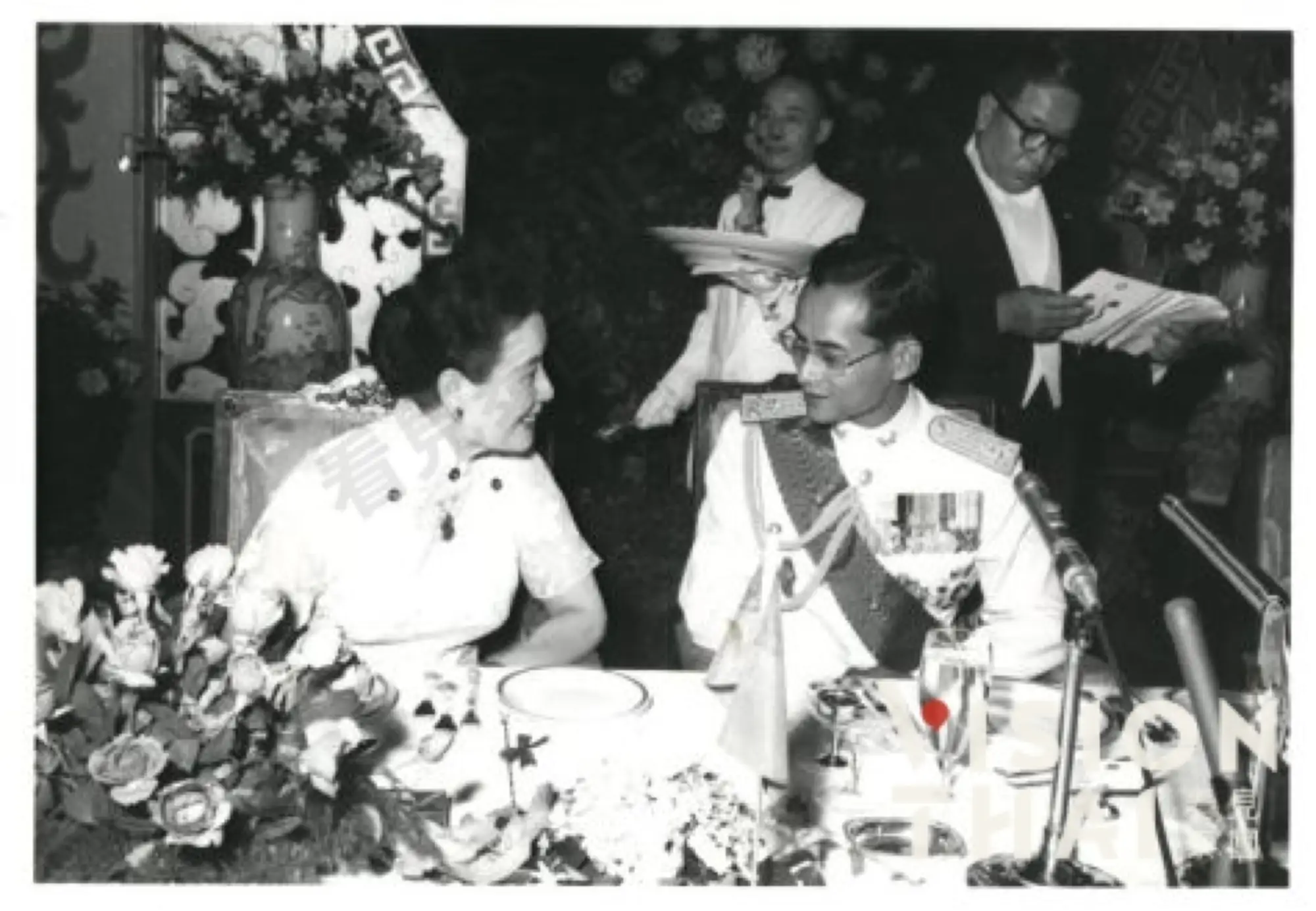 泰國九世王赴臺灣紀錄照片（圖片來源: 外交部）
