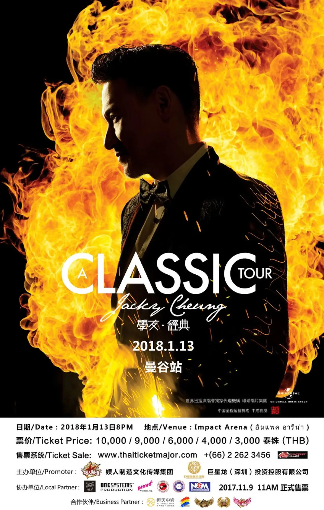 Jacky Cheung A Classic Tour Bangkok Poster