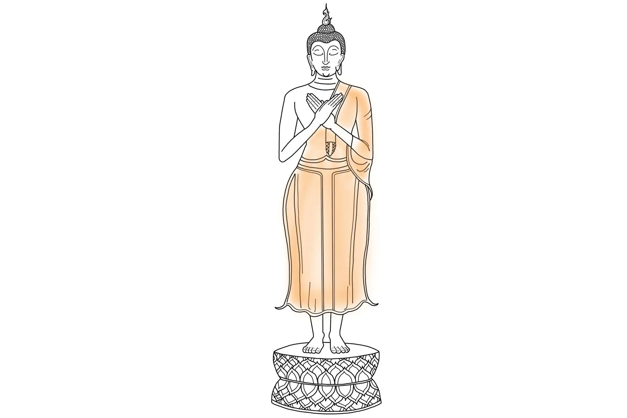 泰國生日佛文化：周五為內觀佛。（VISION THAI 看見泰國）