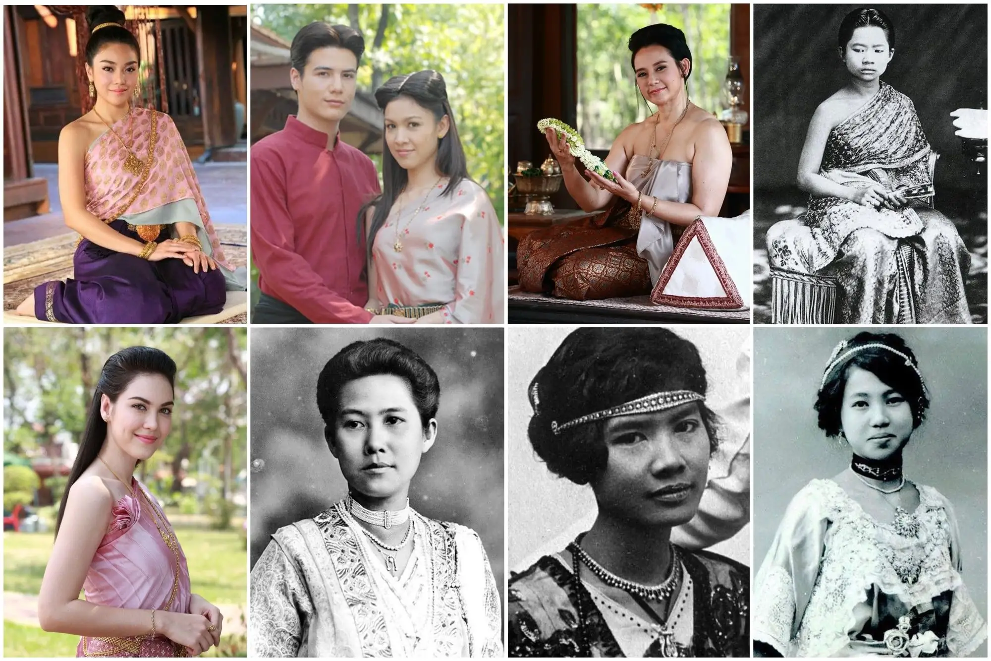 泰國復古 復古風 泰國女性 傳統髮型 穿越 古代 天生一對 古裝劇