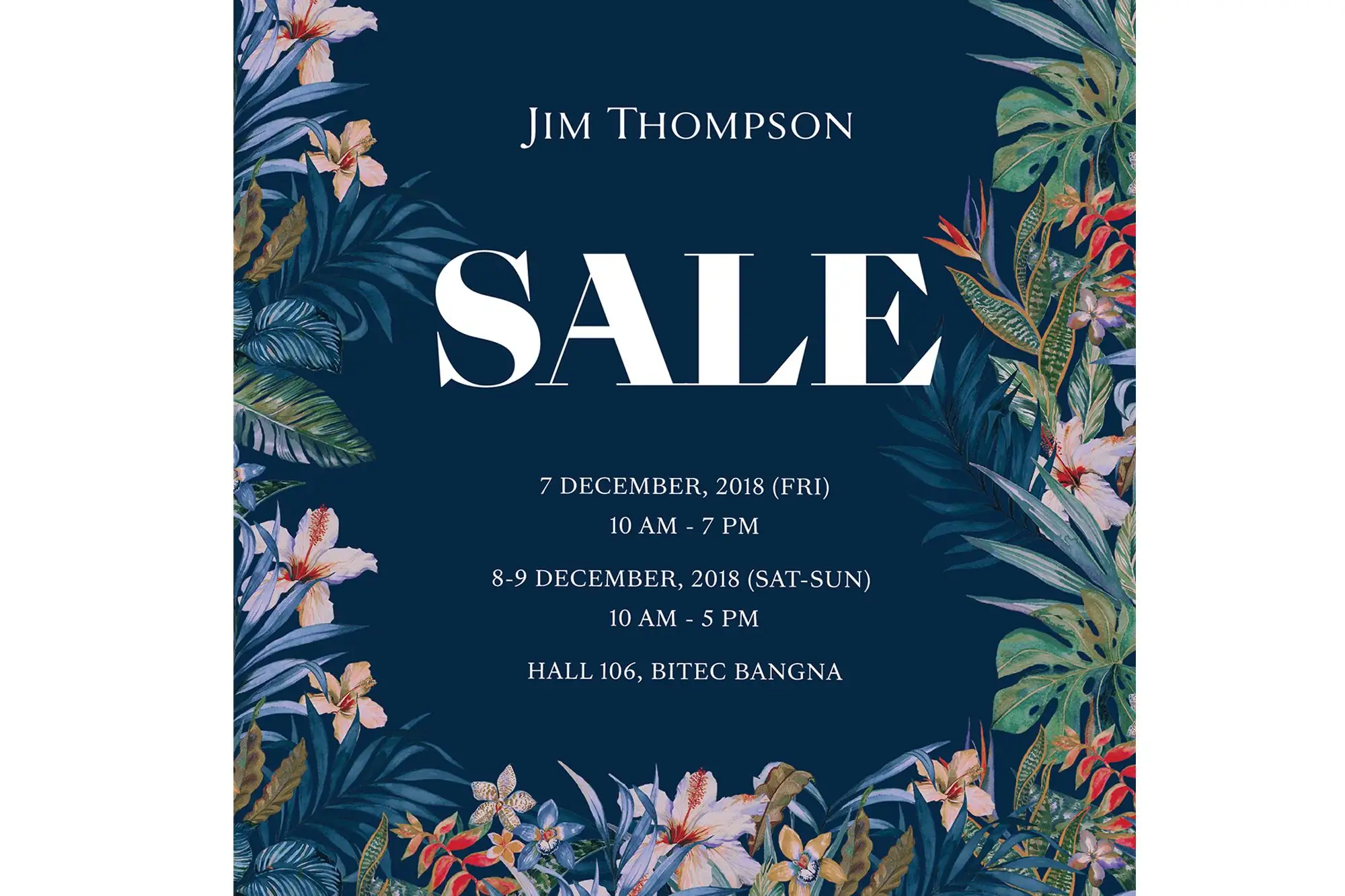 金湯普森 促銷 Jim Thompson Sale 2018 金湯普森 特賣會 金湯普森農場 Jim Thompson Farm