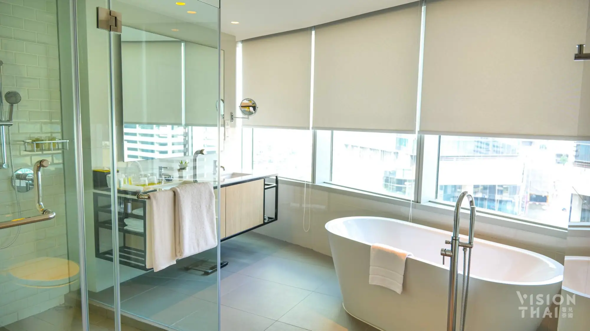 曼谷名致服务公寓，公寓式套房，卫浴设备等皆高级舒适。