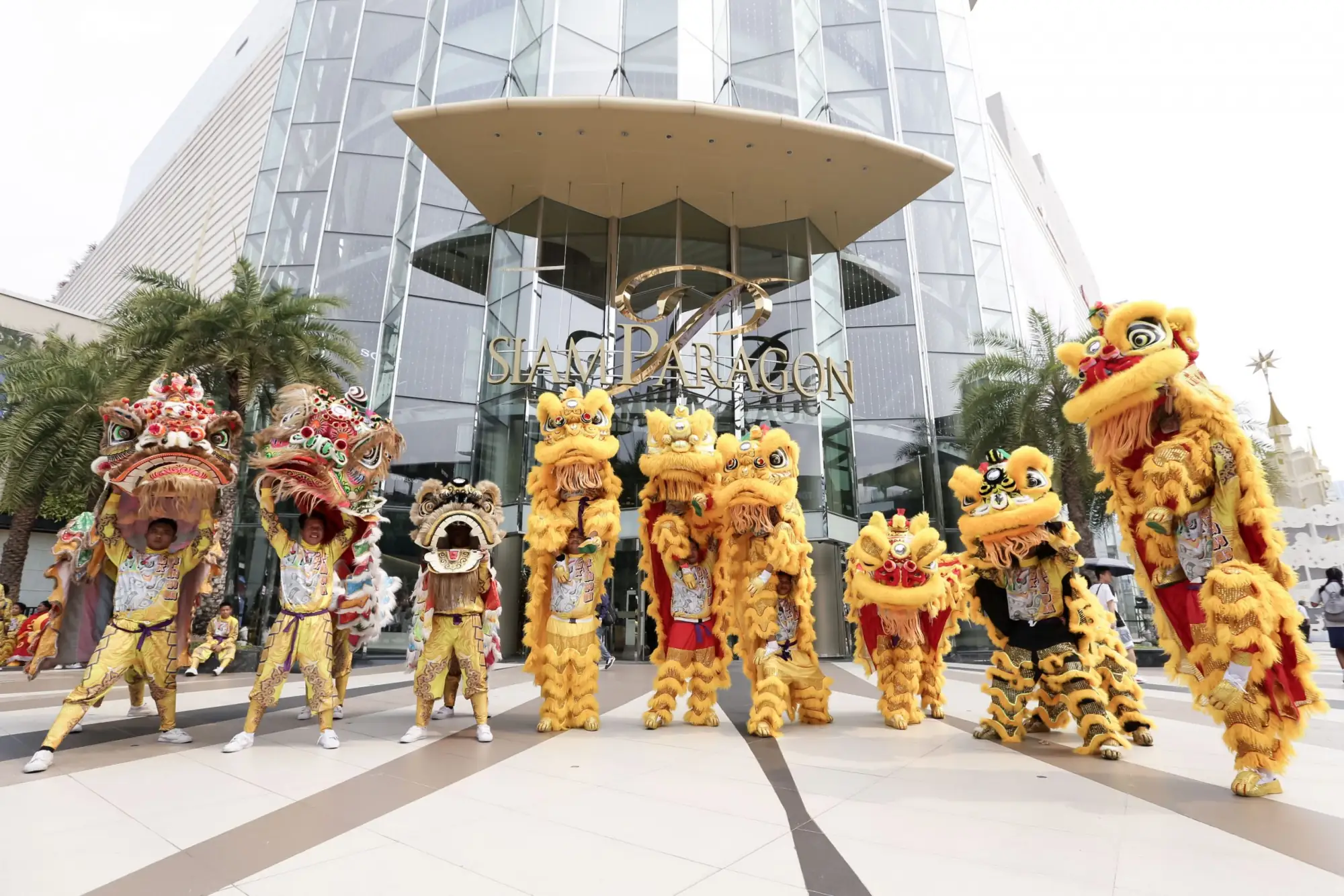 暹羅百麗宮將有舞獅與泰國獨家純金打造的金面龍表演（圖片來自：OneSiam）