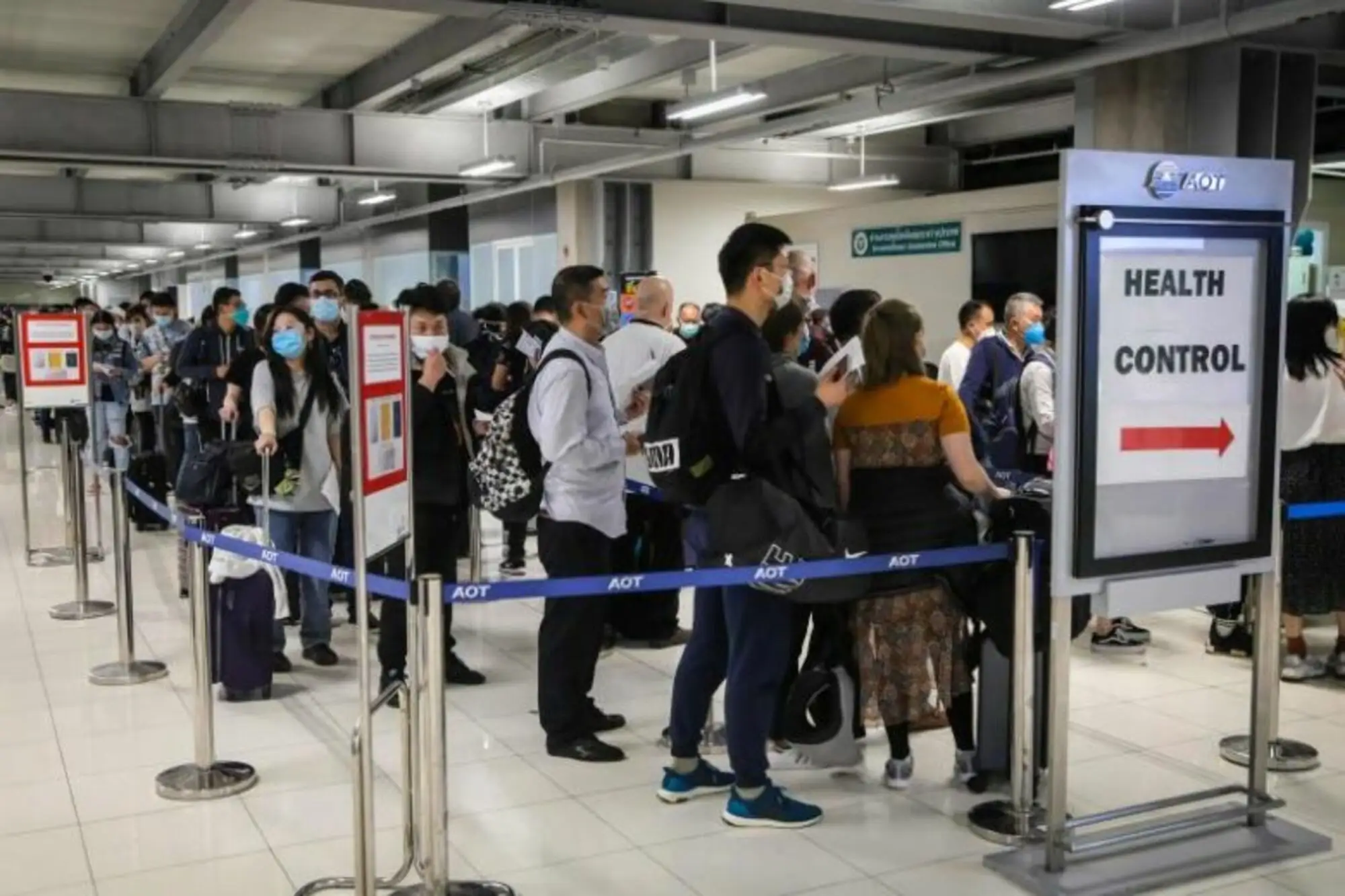 泰国新冠肺炎突增！今日来到59例，曼谷机场员工遭感染。（图片来自：straitstimes）