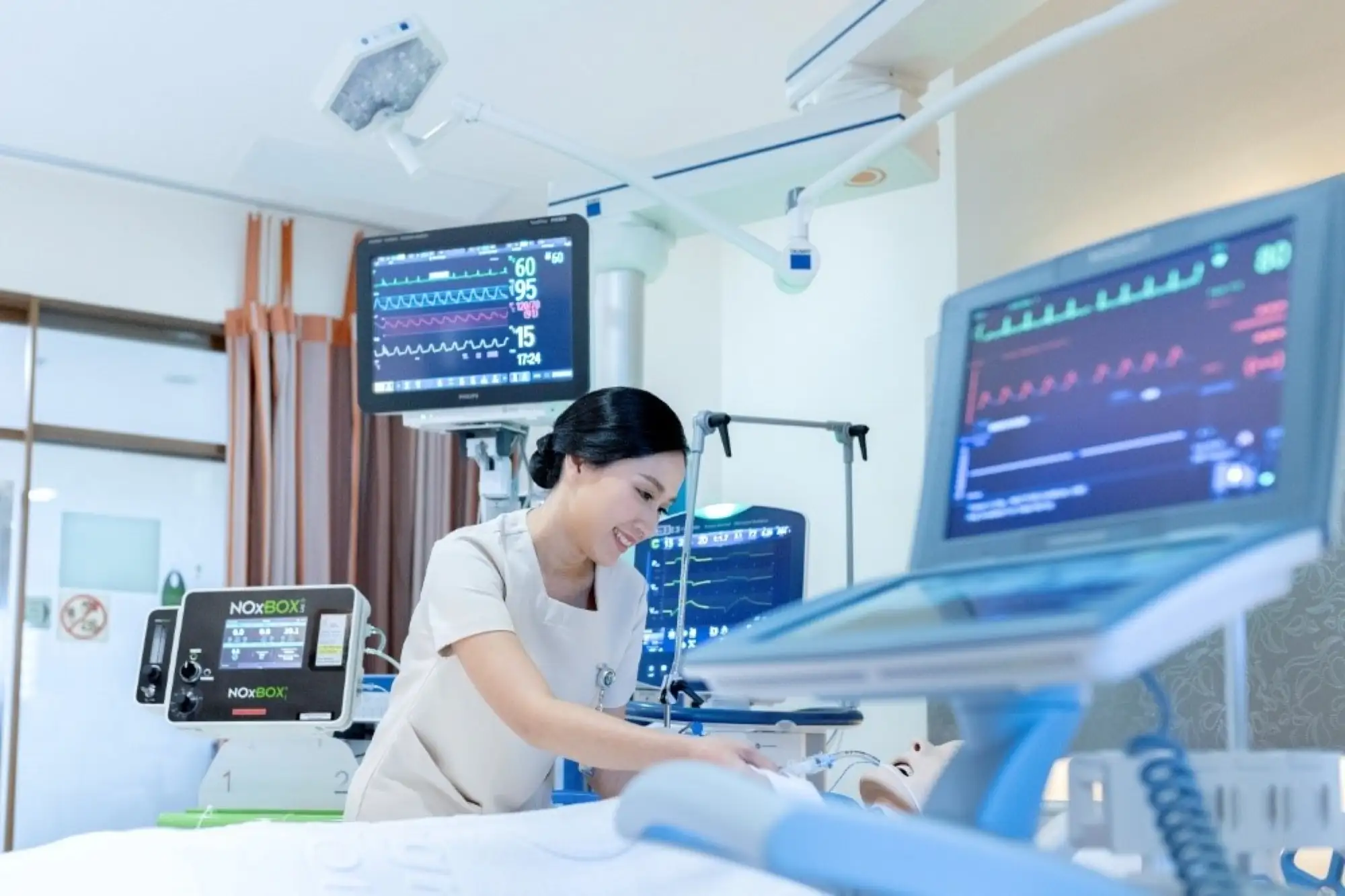 曼谷康民國際醫院的重症加護醫療團隊提供24小時服務（圖片來自：BIH）