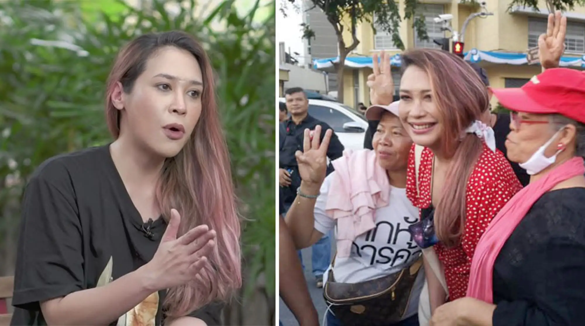 從泰國反政府運動爆發以來，Sai不間斷提供協助，包括捐錢給相關社運組織、提供在一線與警方抗戰的學生們各種物資，更會前往現場加入活動與民眾一同表達訴求。（來源：推特）