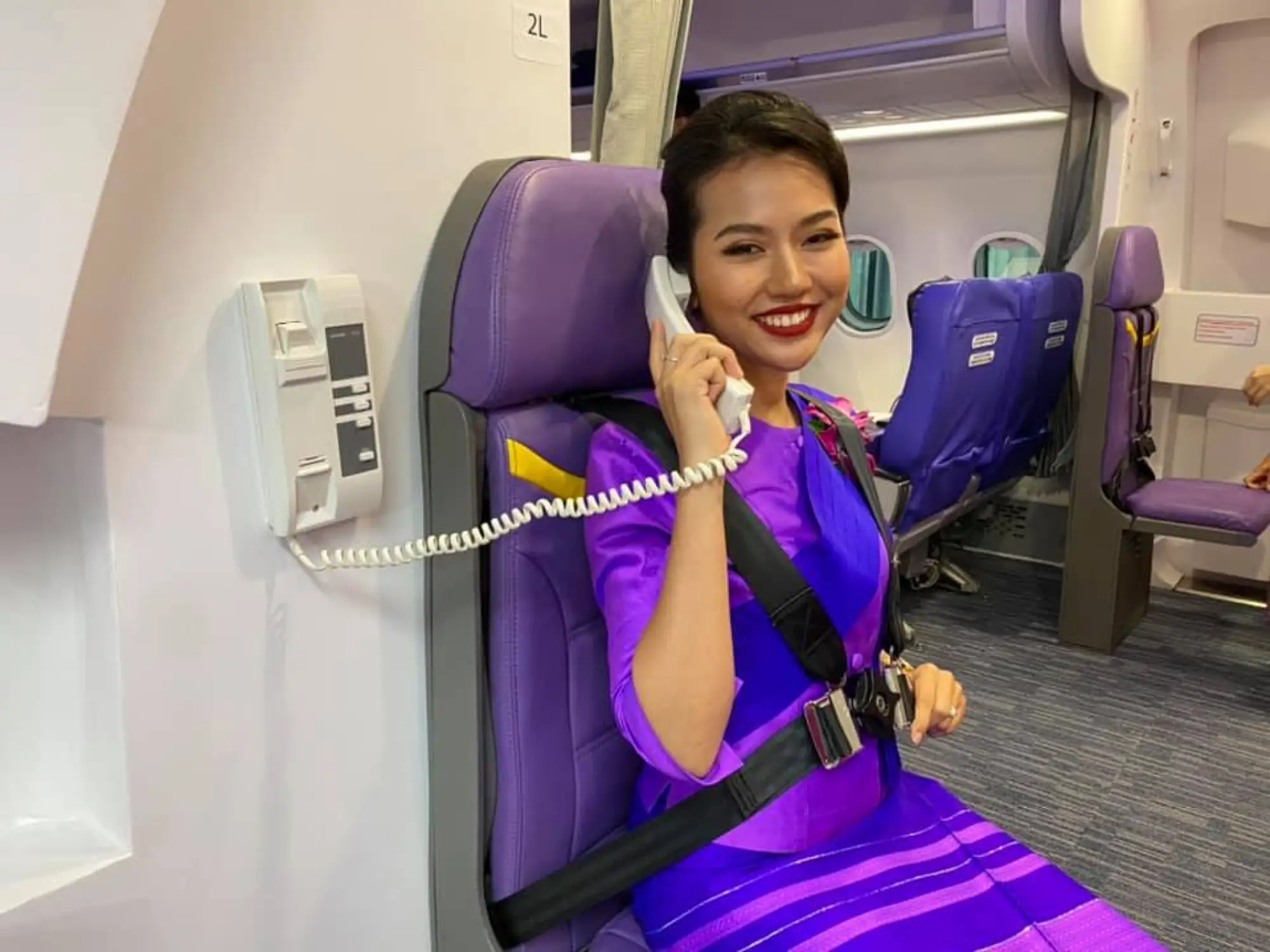 泰航一日空姐体验（图片来源：thaiflighttrainingacademy脸书）
