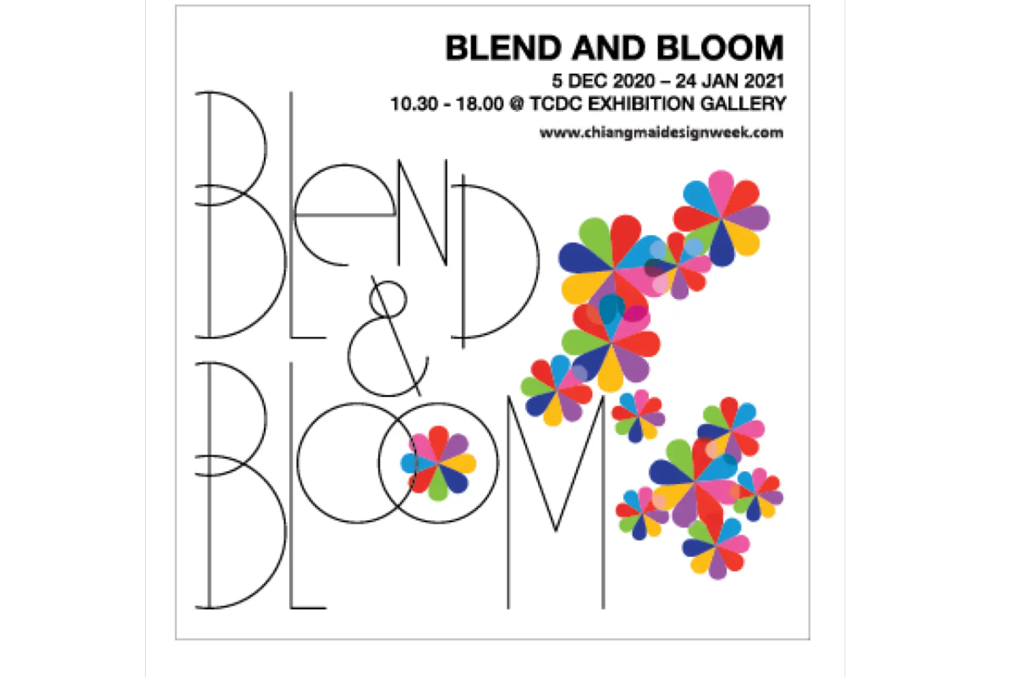 2020清邁設計週設計展"Blend and Bloom"（圖片來源：CMDW2020官網）