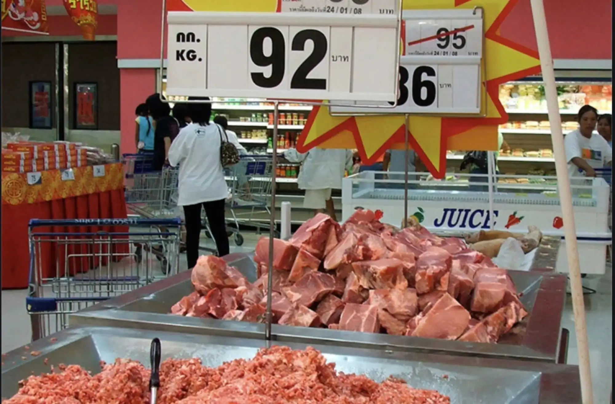 示意圖，泰國拒絕美豬進口，美國華府關稅報復（圖片來源：The Thaiger）