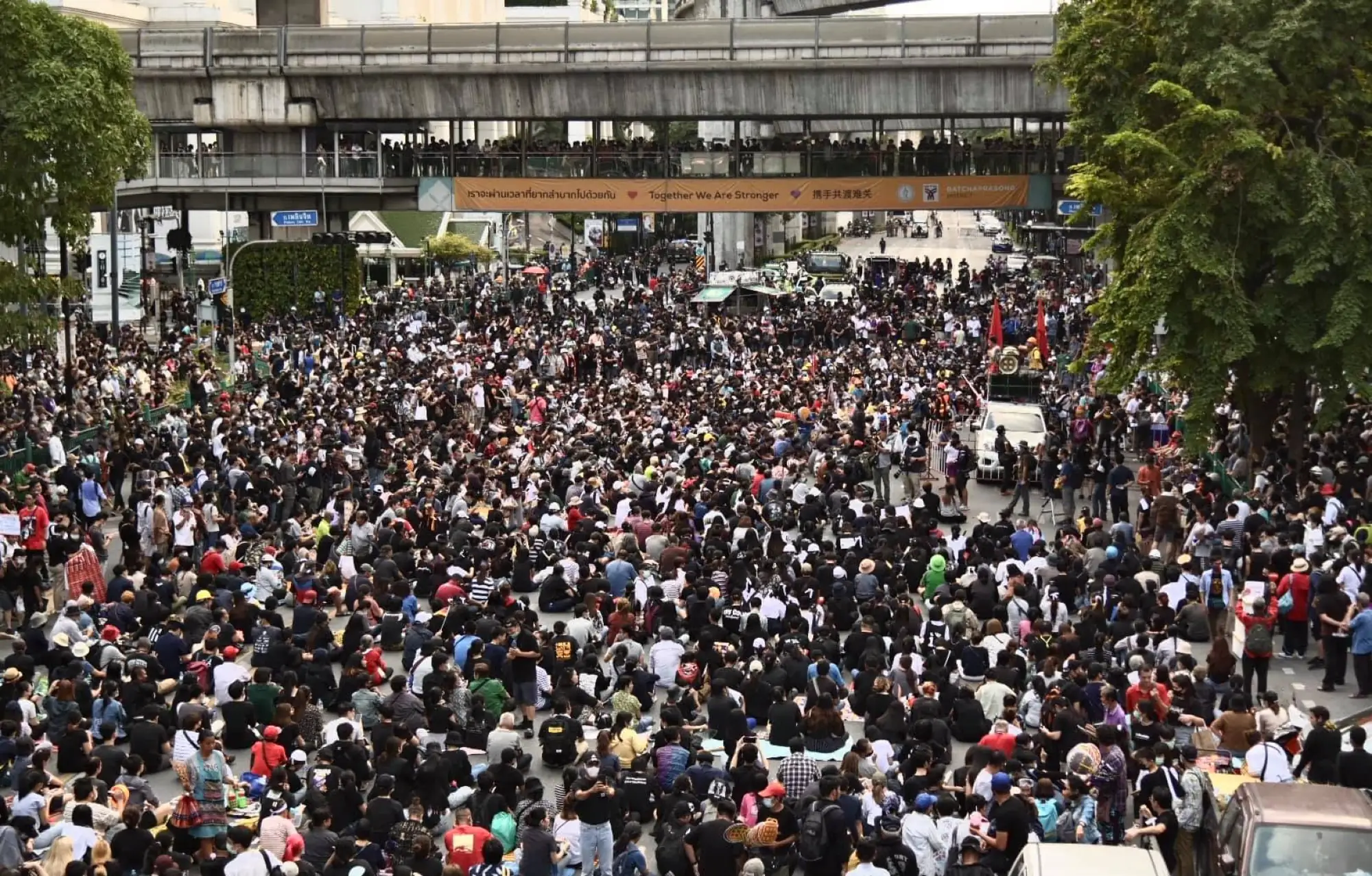 示意圖/ 泰國反政府示威再集結（來源：FreeYOUTHth）