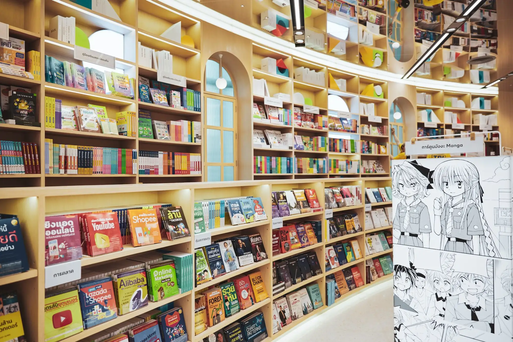 泰国最大複合式书店B2S Think Space进驻曼谷Central Chitlom百货（图片来源：Central Thailand官方推特帐号）
