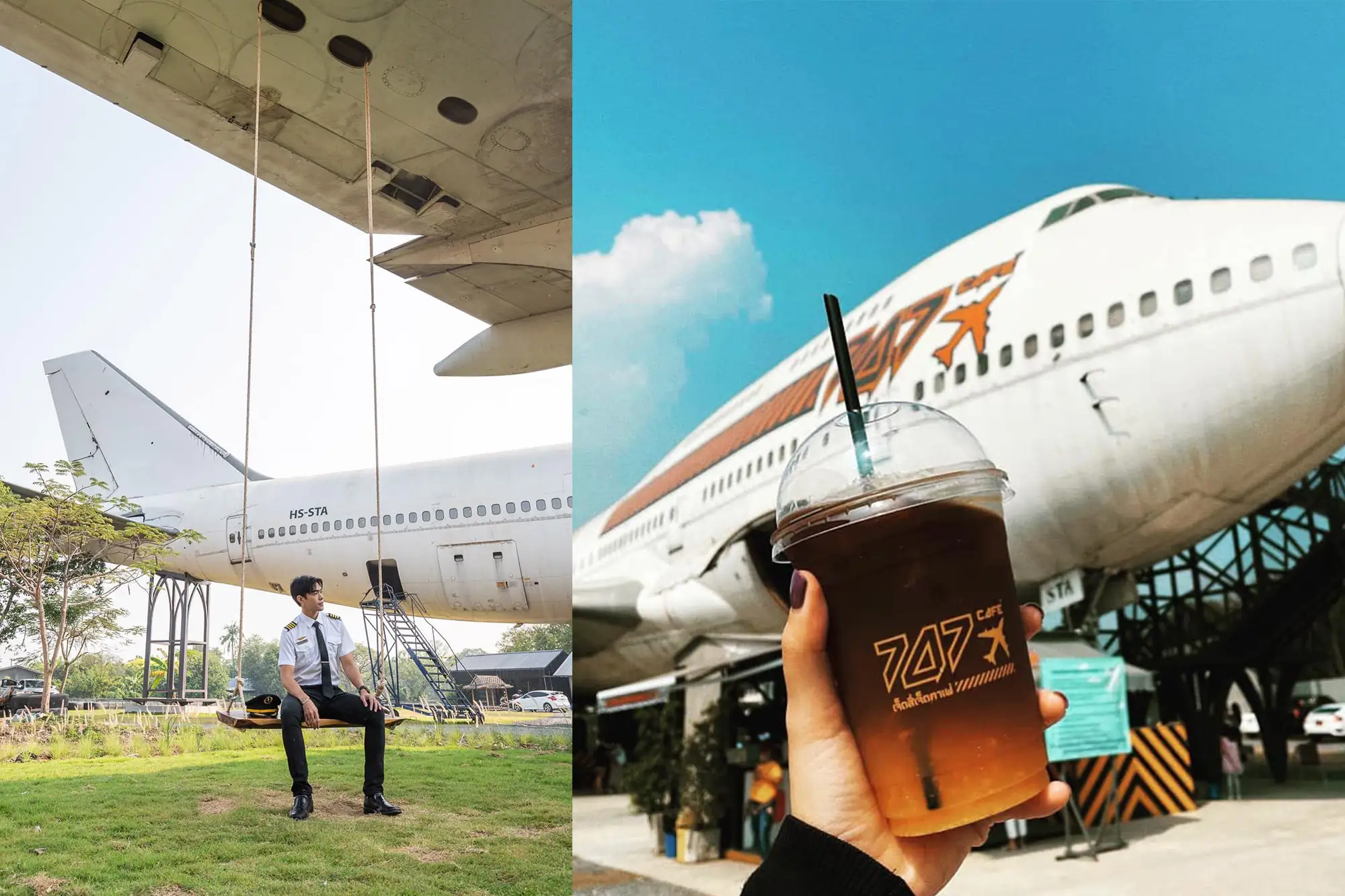 泰國景點+1！曼谷飛機咖啡廳 退役波音747搖身變網紅咖啡（圖片來源：@747CafeLadkrabang 臉書粉專）