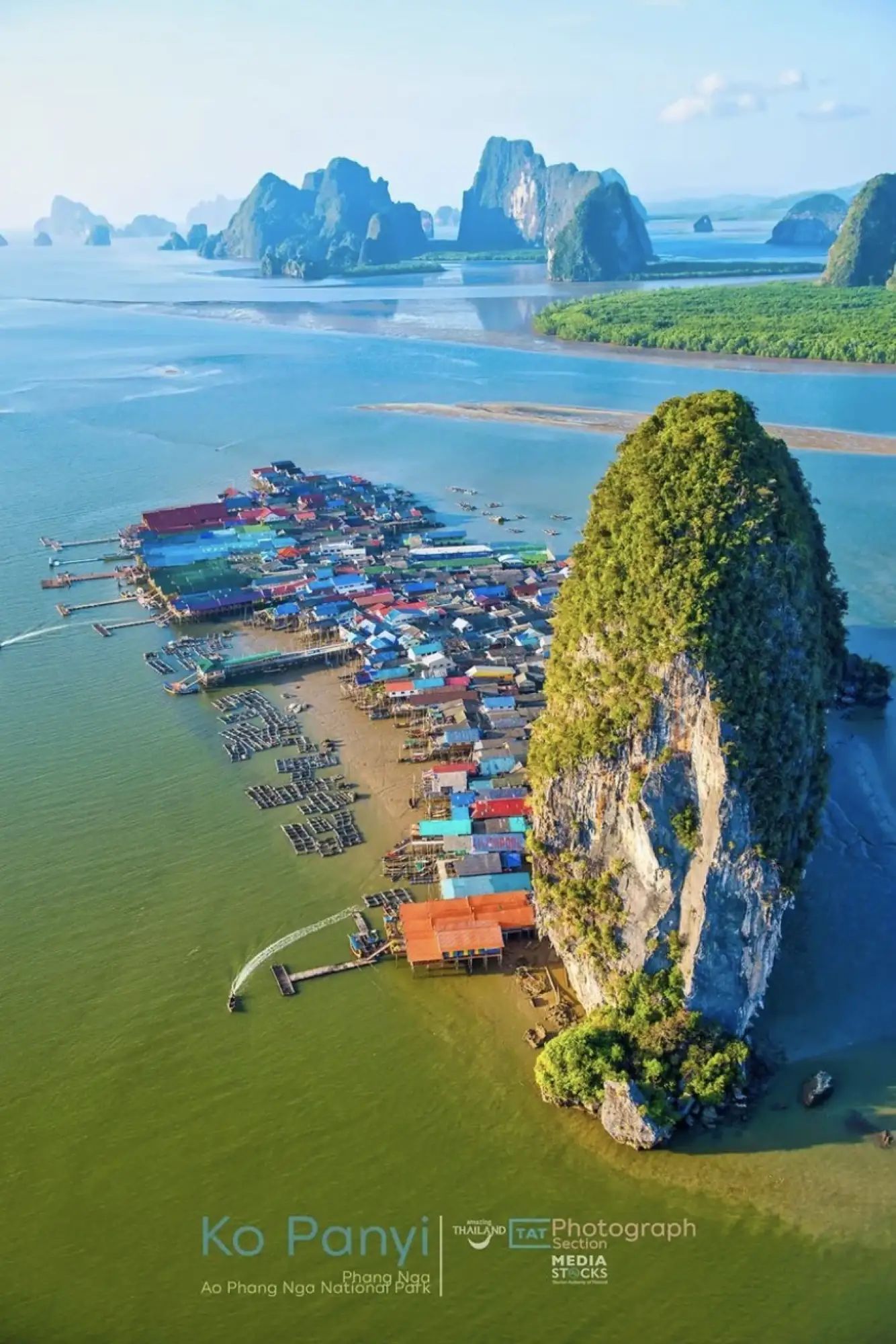 攀易島位於泰國攀牙府攀牙灣，這裡有一個的小漁村（圖片來源：泰旅局成都辦）