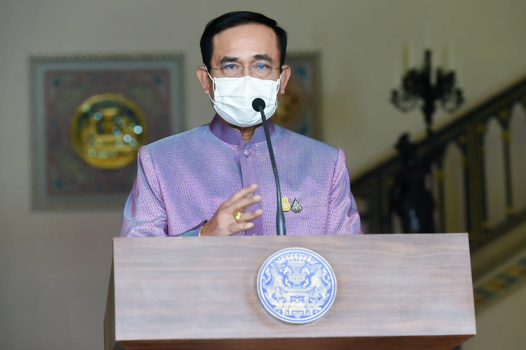 泰國第三波疫情失民心 歸咎巴育政府兩大失誤（圖片來源：@prayutofficial 官方臉書）