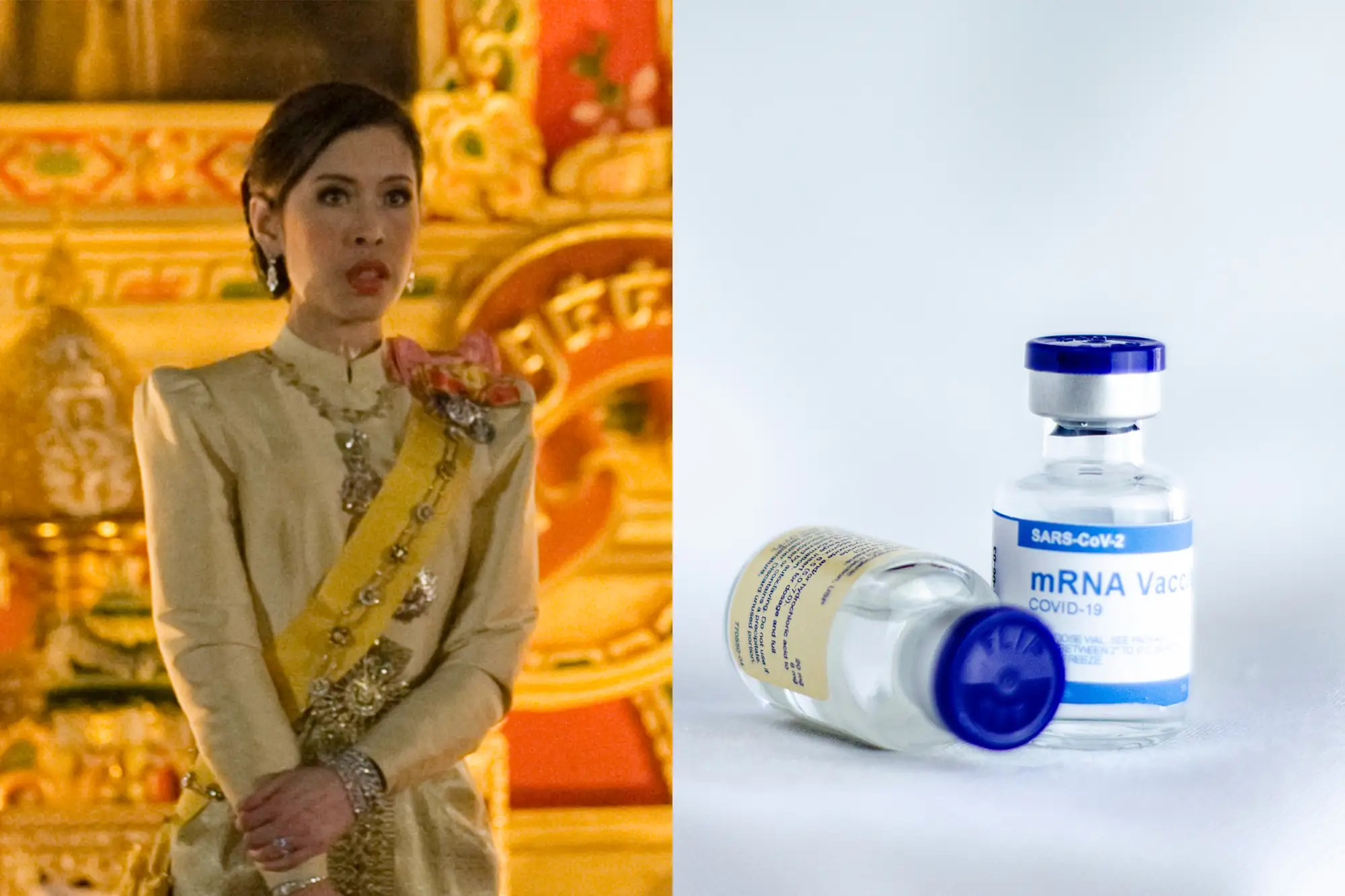 泰國疫苗進度慢 朱拉蓬公主繞過政府進口中國國藥疫苗（來源：左圖-維基百科，右圖-unsplash）