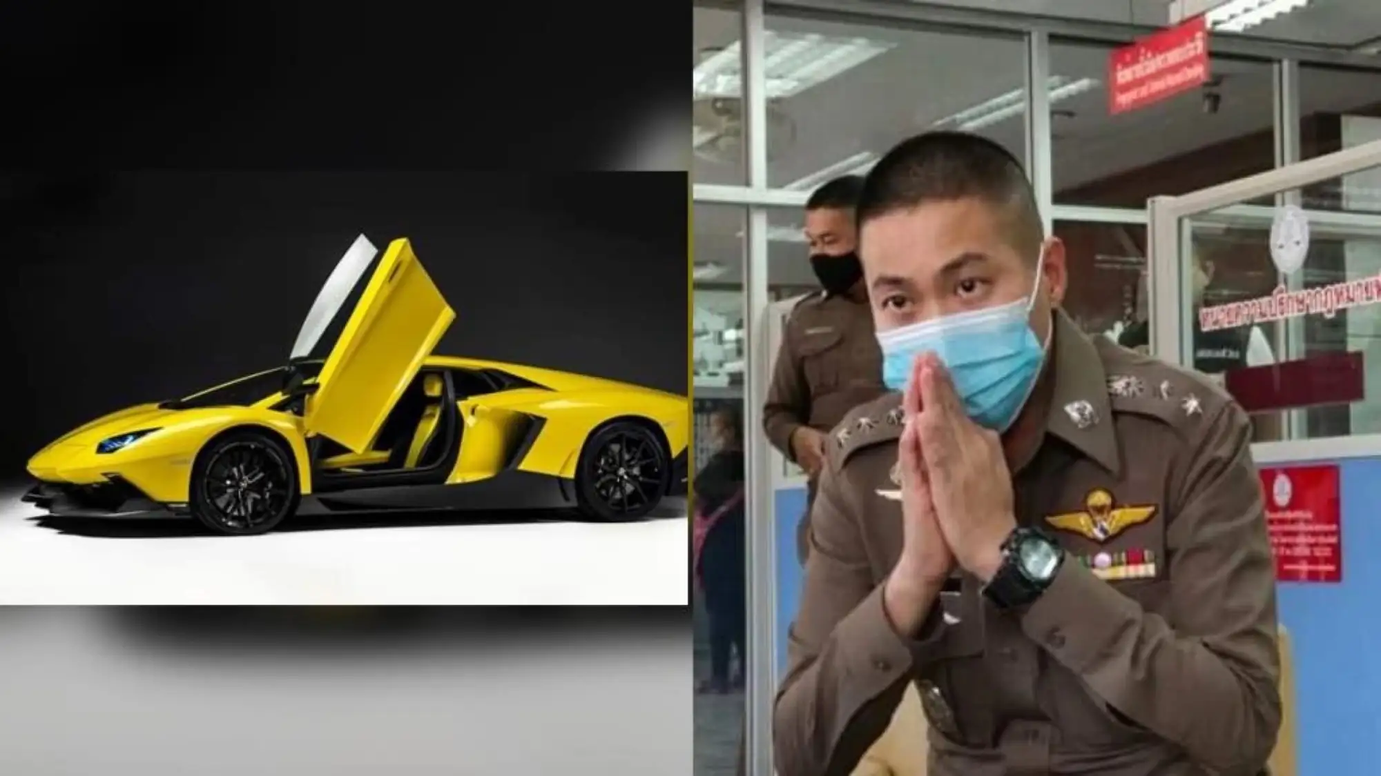 泰國員警索賄殺人 主嫌被查出曾經手368輛走私名車（圖片來源：Twitter）