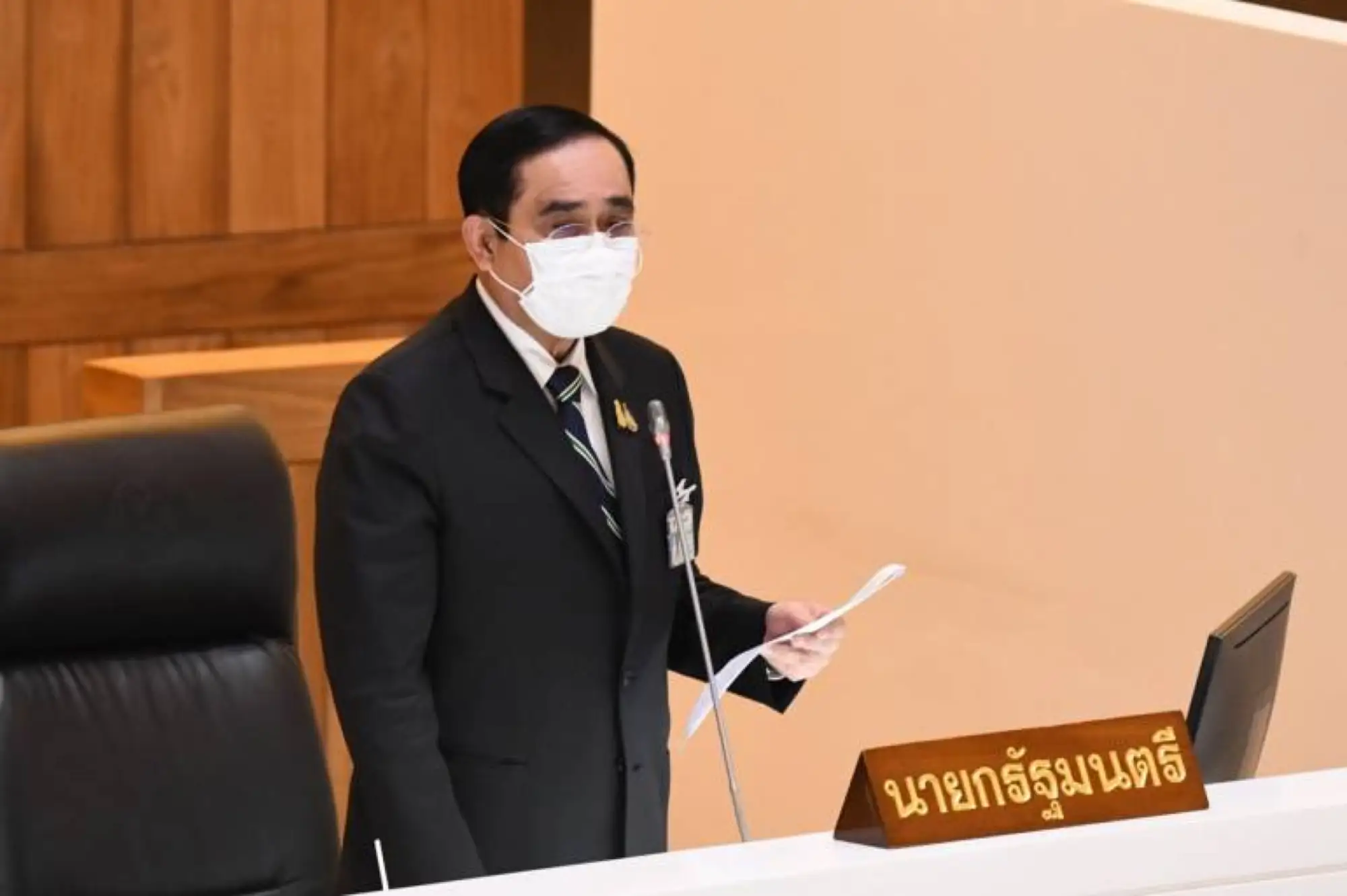 泰國會不信任案辯論 總理堅稱泰國抗疫優於全球(圖片來源：Thai PBS)