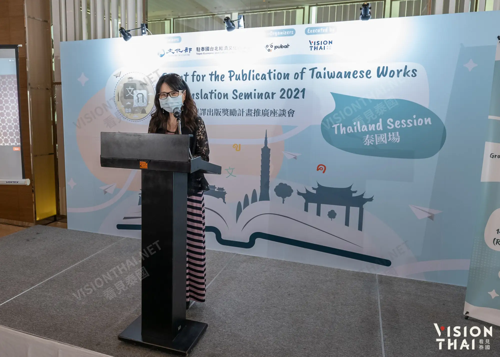 駐泰國代表處文化組組長田又安開幕致詞（來源：看見泰國）