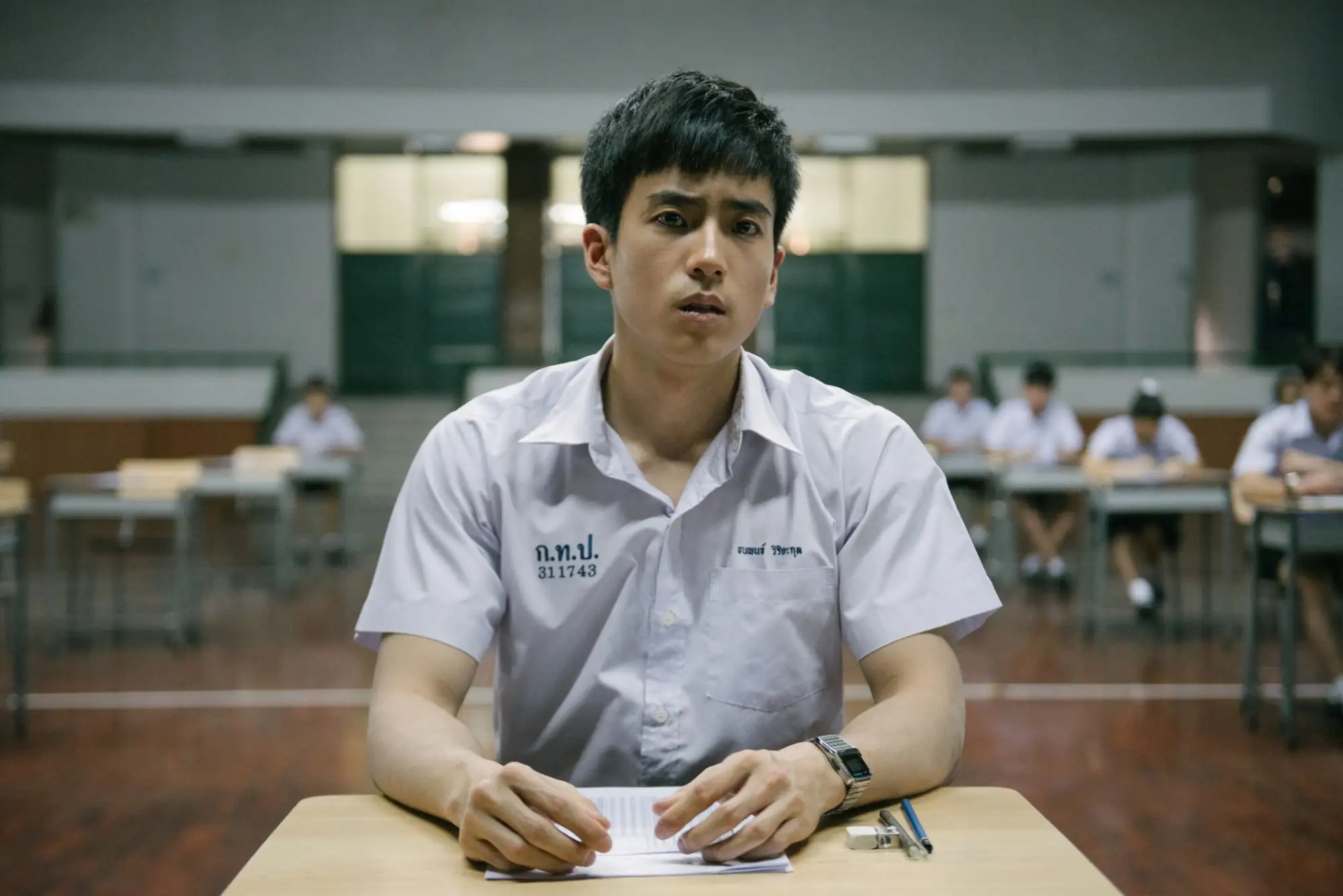 2017年憑藉主演的電影《模犯生》，Nonkul獲得第58屆亞太影展最佳男主角獎的提名（圖片來源：豆瓣）