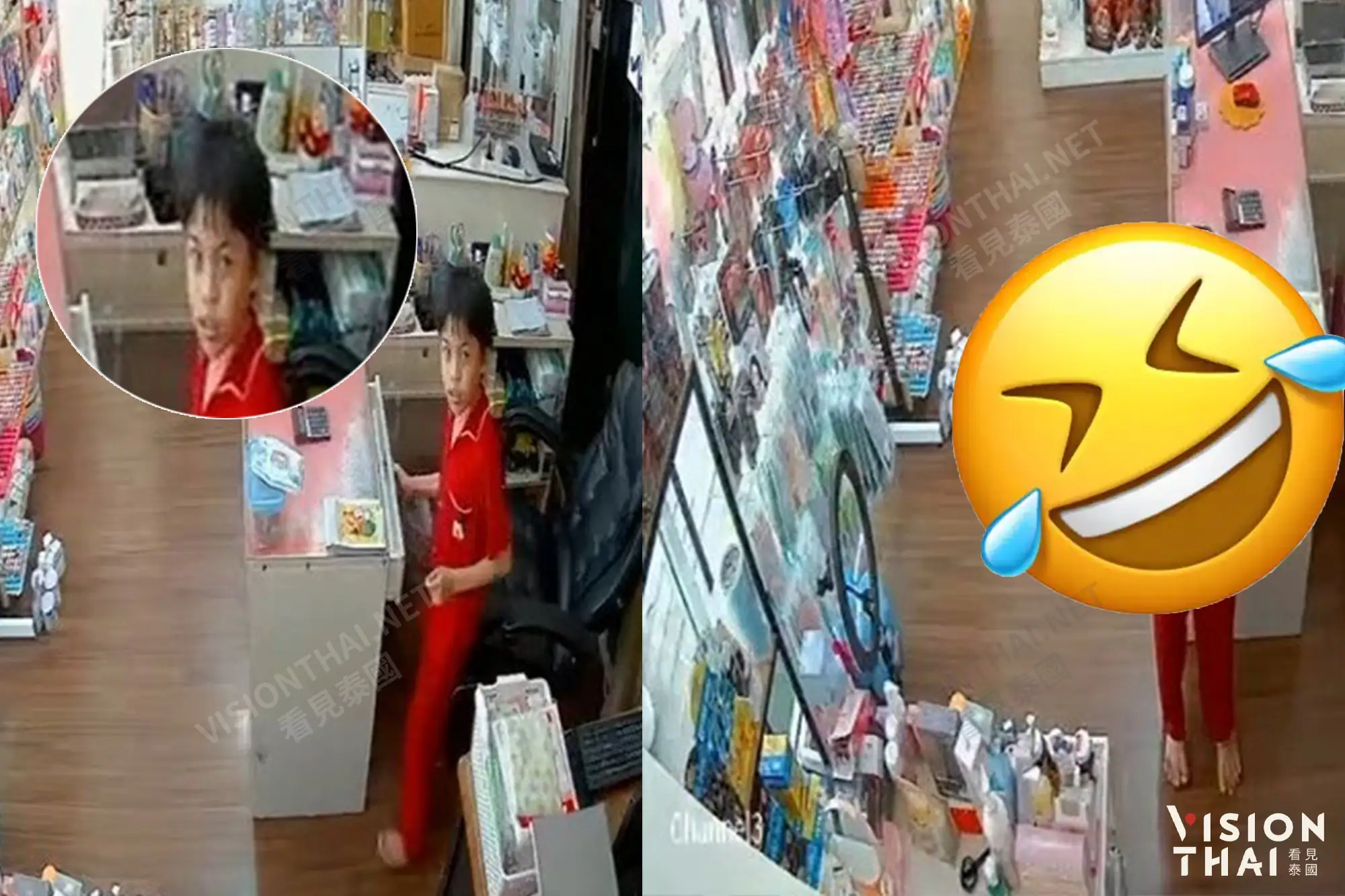 泰國男孩偷錢被發現，接下來的舉動笑翻眾網友（圖片整理自sanook）