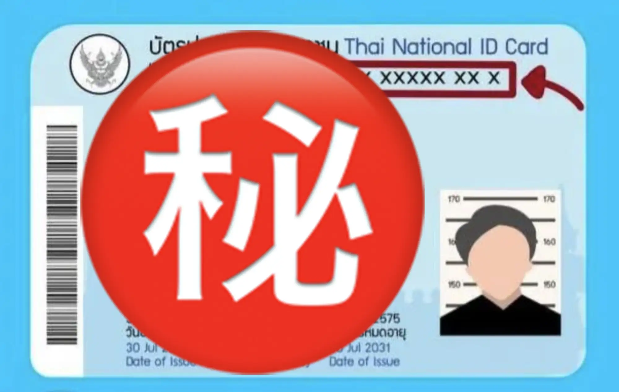 泰國身分證樣圖（圖片來源：wongnai）