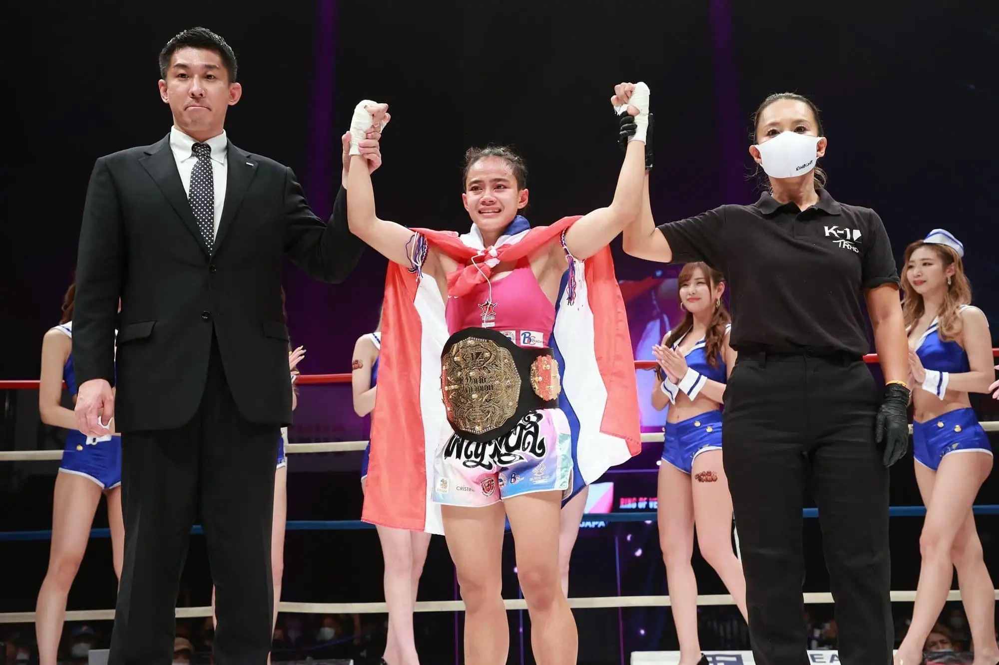 泰國女拳手第一人 BlackPink成員Lisa表親「踢拳道」K-1大獎賽奪冠（圖片來源：網路）