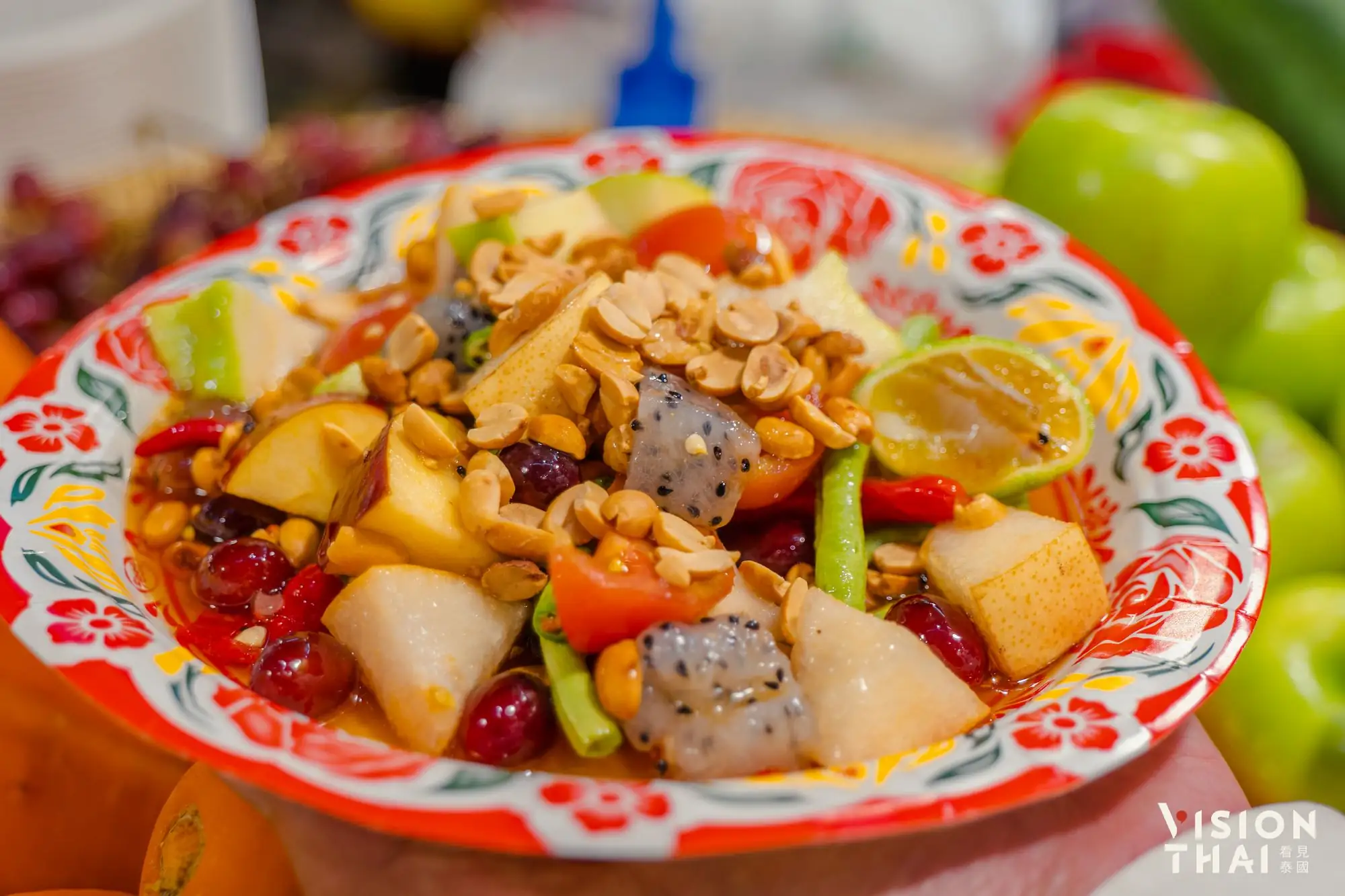 斋节期间暹罗天地ICONSIAM吃得到各式各样斋版的泰式小吃（图片来源：Vision Thai 看见泰国）