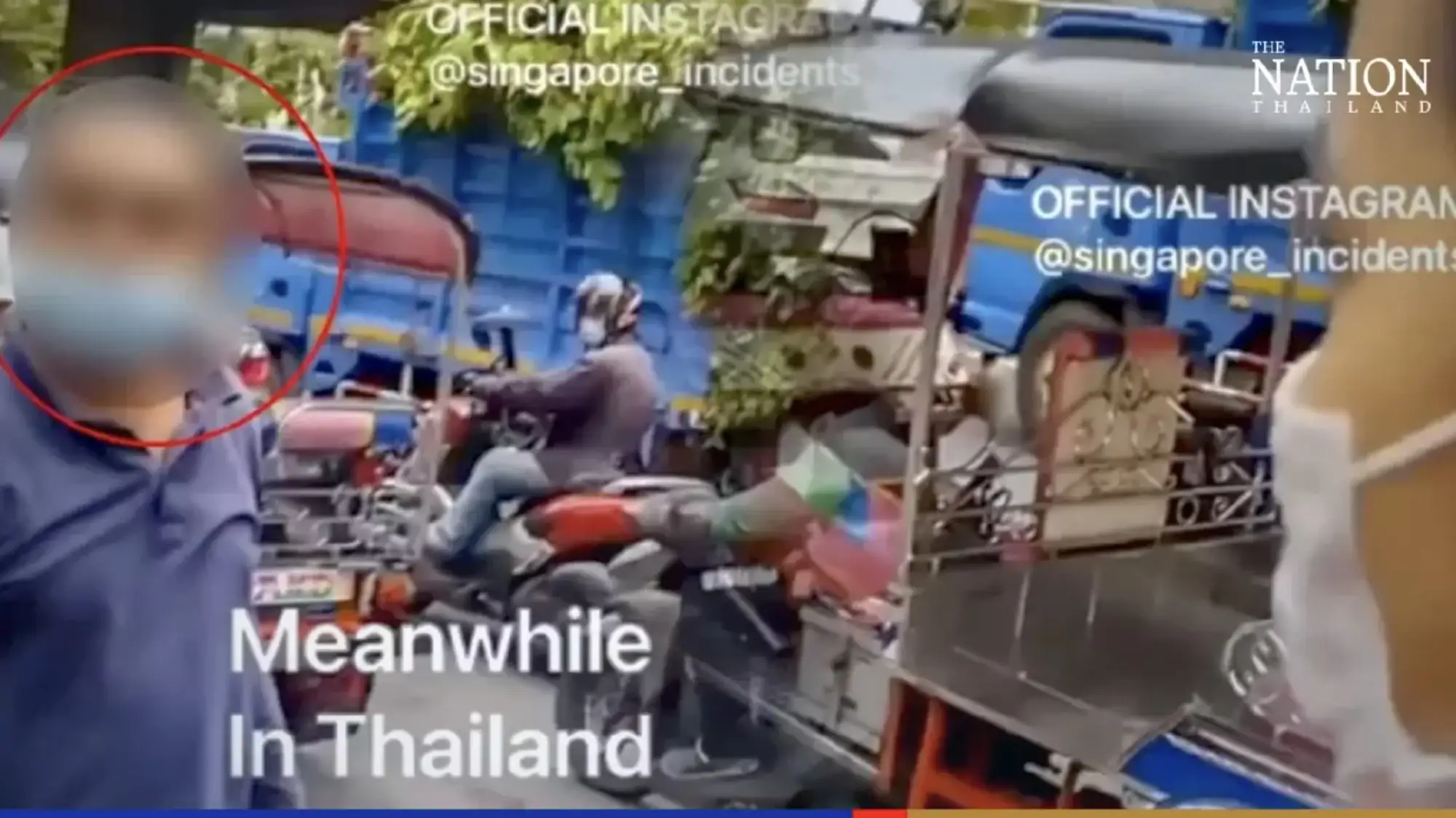 遊客在曼谷搭乘嘟嘟車被臨時加價和辱罵（圖片來源：nationthailand）