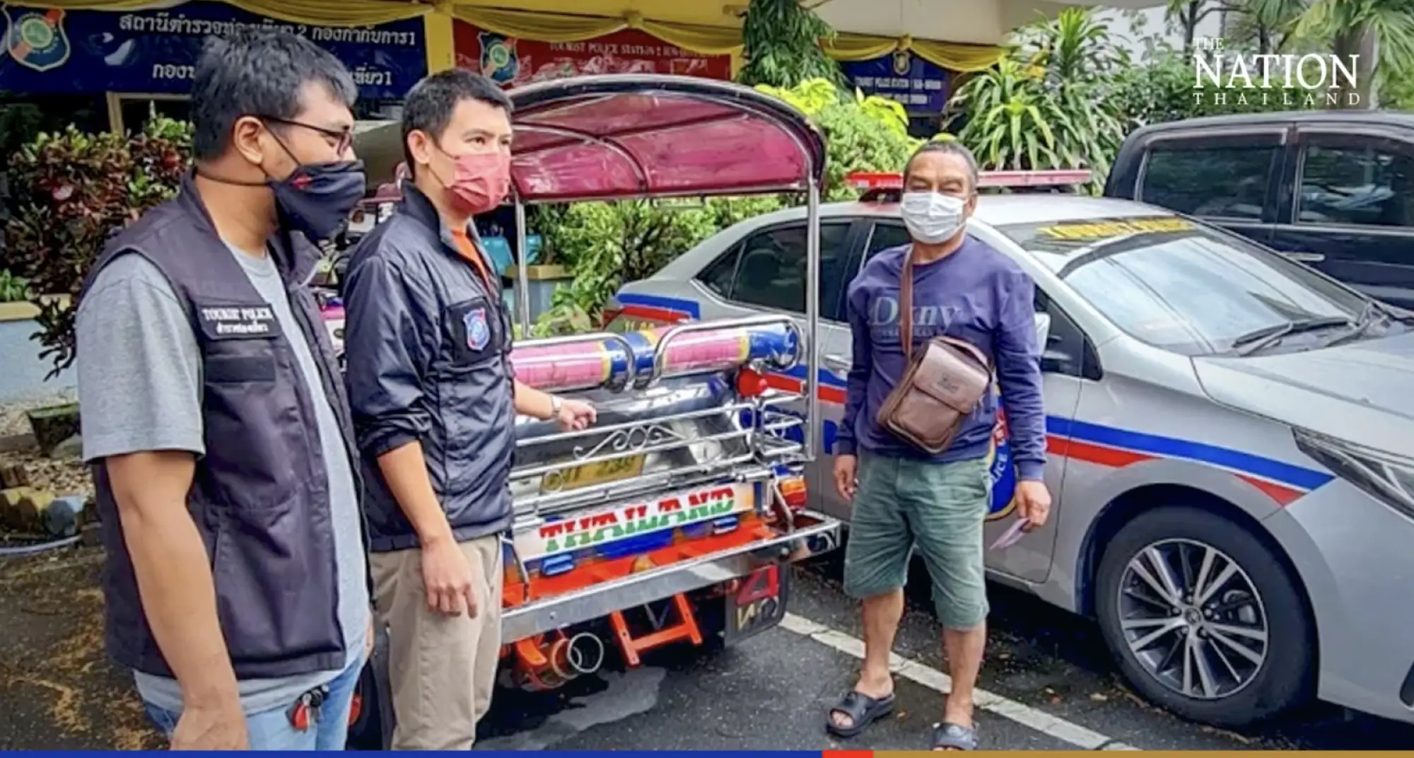 遊客在曼谷搭乘嘟嘟車被臨時加價和辱罵（圖片來源：nationthailand）