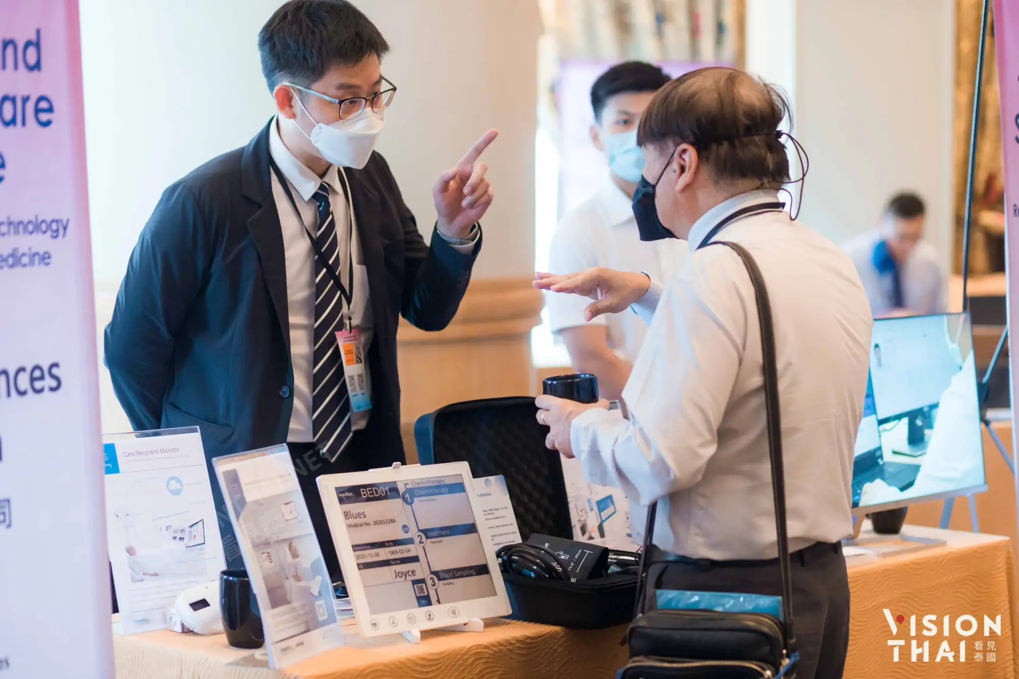 15家臺灣智慧醫療廠商參與「2022臺泰智慧醫療國際研討會」現場展示產品（來源：看見泰國）