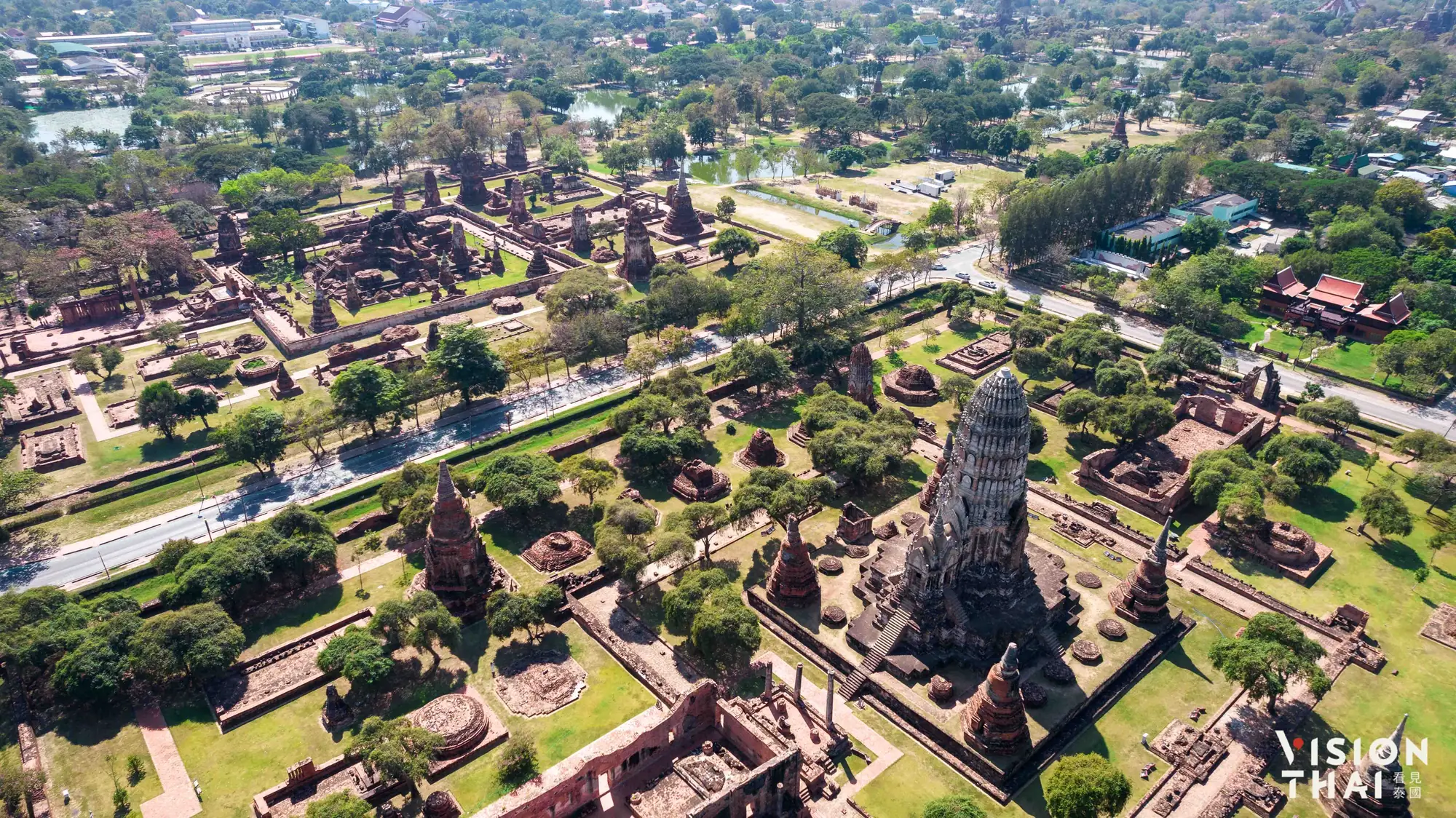 大城歷史公園被聯合國教科文組織(UNESCO)列為世界遺產（Vision Thai 看見泰國）