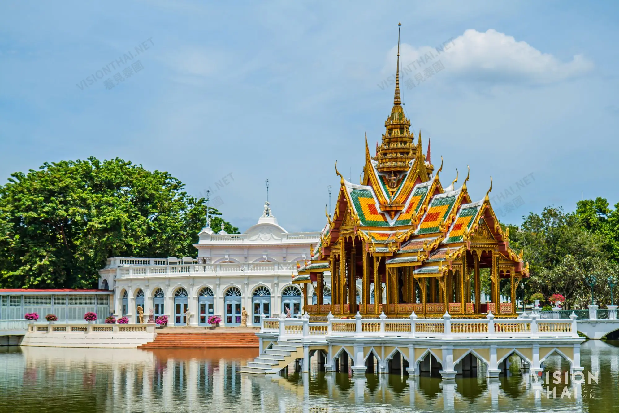 邦芭茵夏宫，被誉为泰国最美行宫，也被称为「泰国颐和园」（图片来源：Vision Thai 看见泰国）