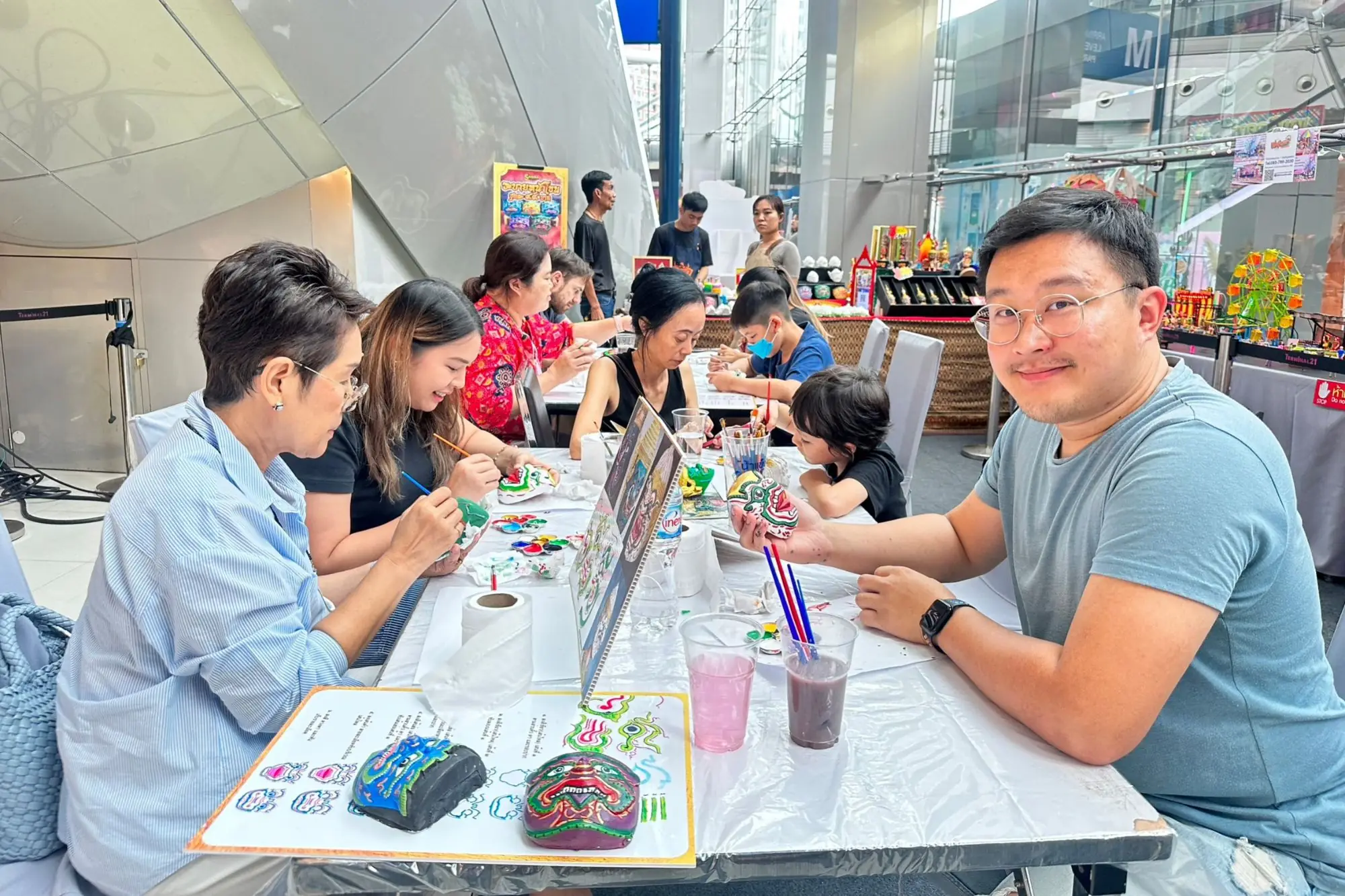 “泰国庙会”在芭提雅Terminal 21热闹展开！孔面具绘画工作坊等你来参与（图片来源：Terminal 21）