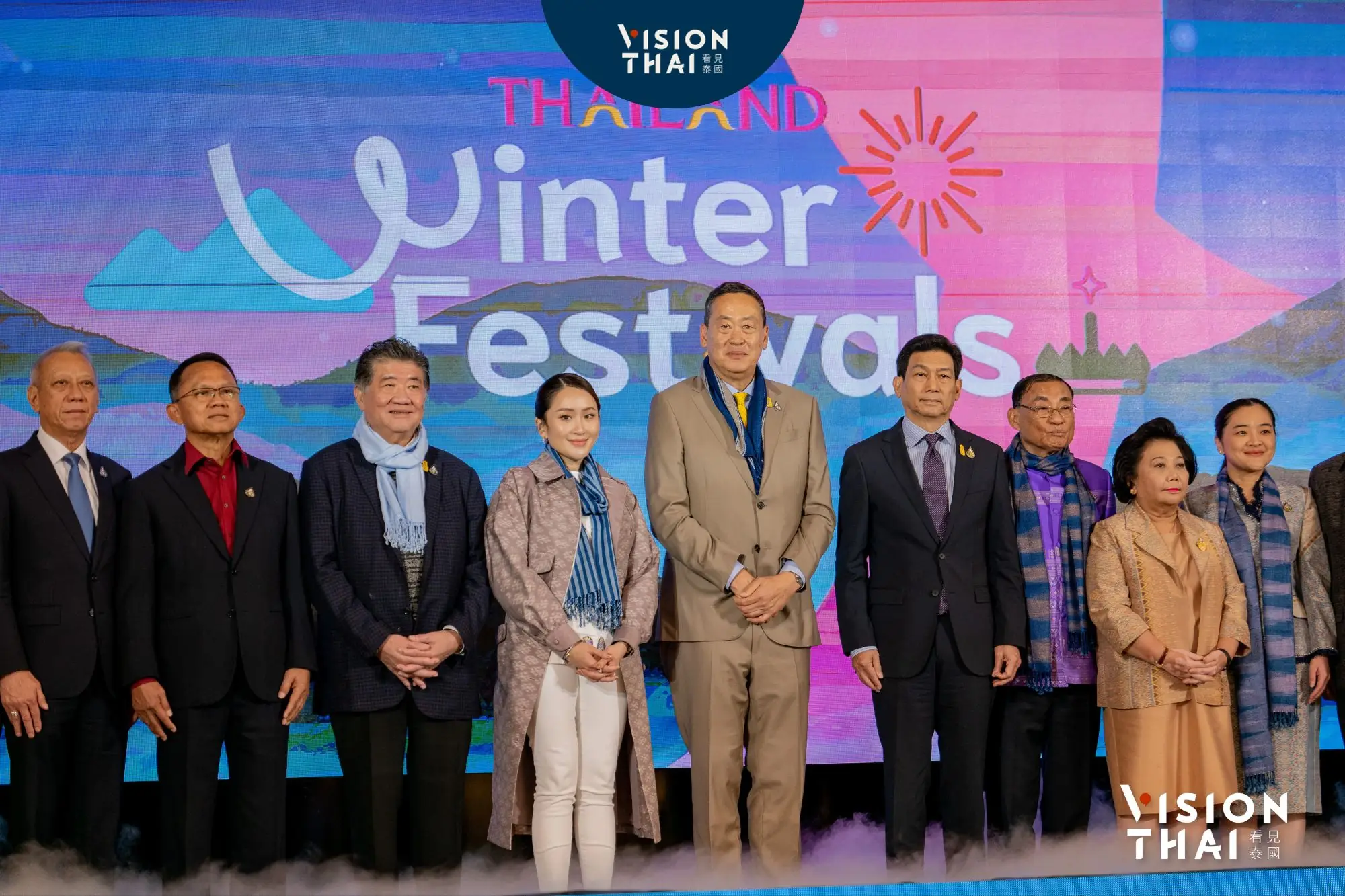 泰國總理賽塔為泰國冬日節慶(Thailand Winter Festival)揭開序幕。（圖片來源：Vision Thai 看見泰國）