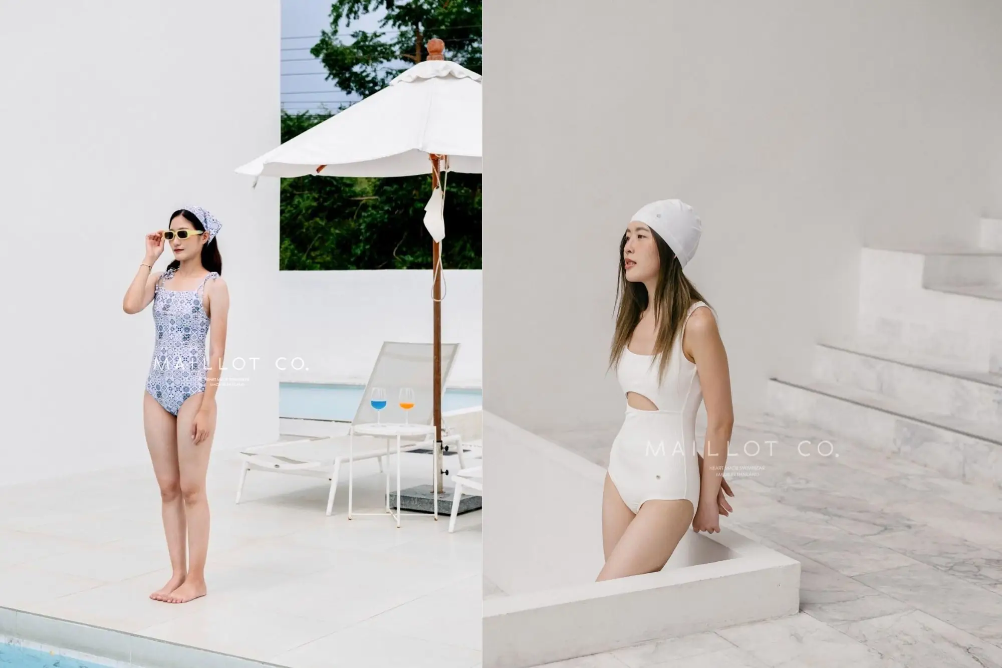 泰國泳衣品牌MAILLOT.CO，簡約、復古、充滿小巧思（圖片來源：品牌FB）