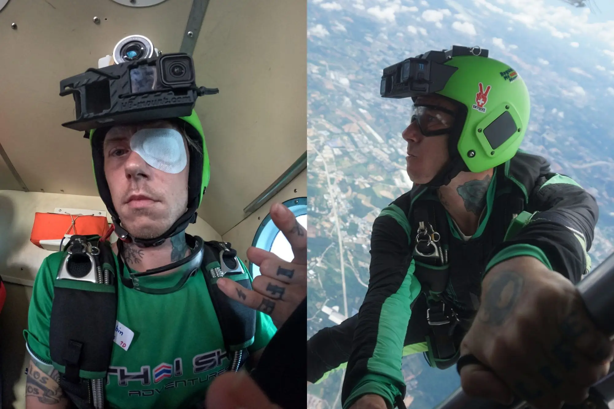 英國跳傘玩家奧丁森 於泰國高樓跳傘慘死（圖片來源：奧丁森粉專）