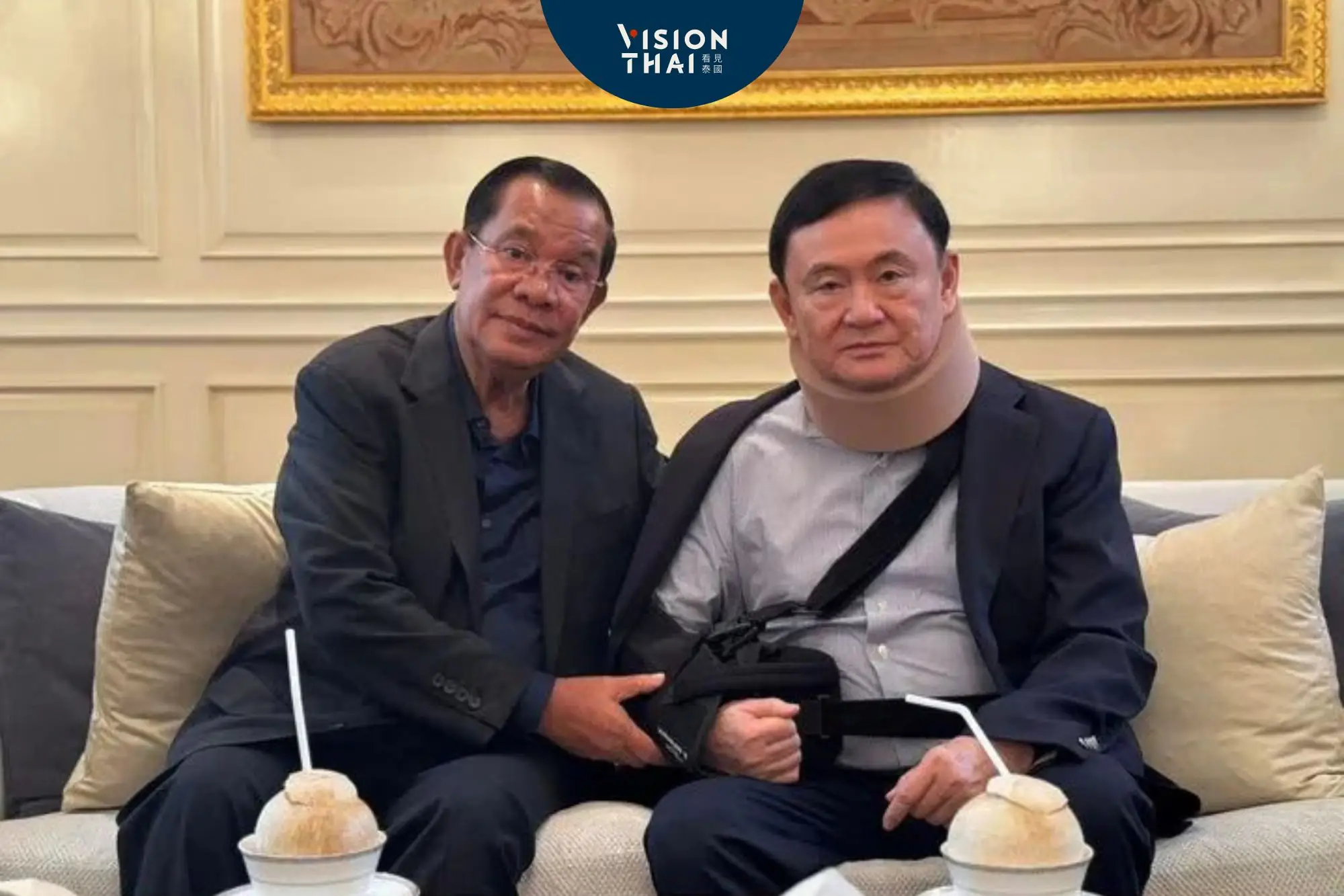 柬埔寨前總理洪森赴泰國拜訪塔克辛 強調未談政治（來源：柬埔寨前總理洪森FB）
