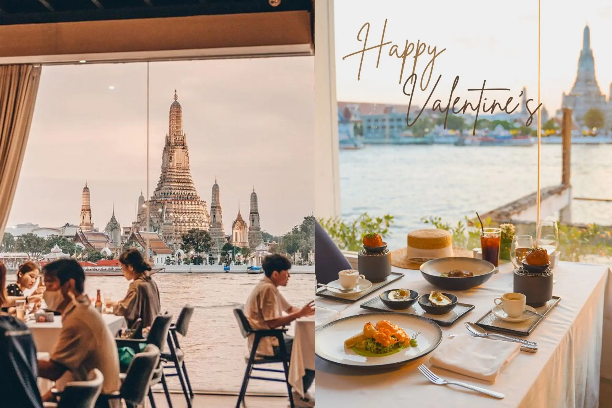 sala rattanakosin Bangkok是超人气网红餐厅，也有提供住宿，都能看到郑王庙。（来源：官方FB）