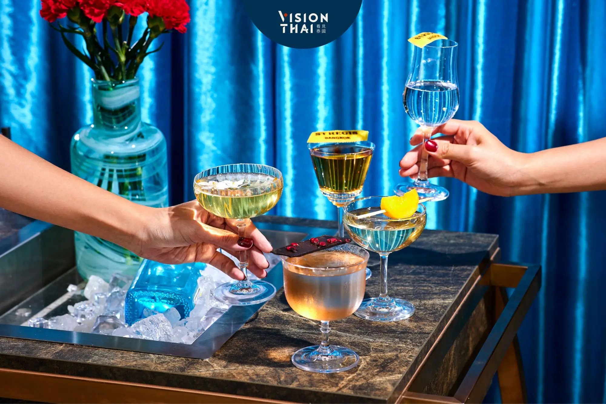 香水用喝的！曼谷瑞吉酒店攜手藍鑽琴酒、BOROM推“香水調酒”（來源：官方）