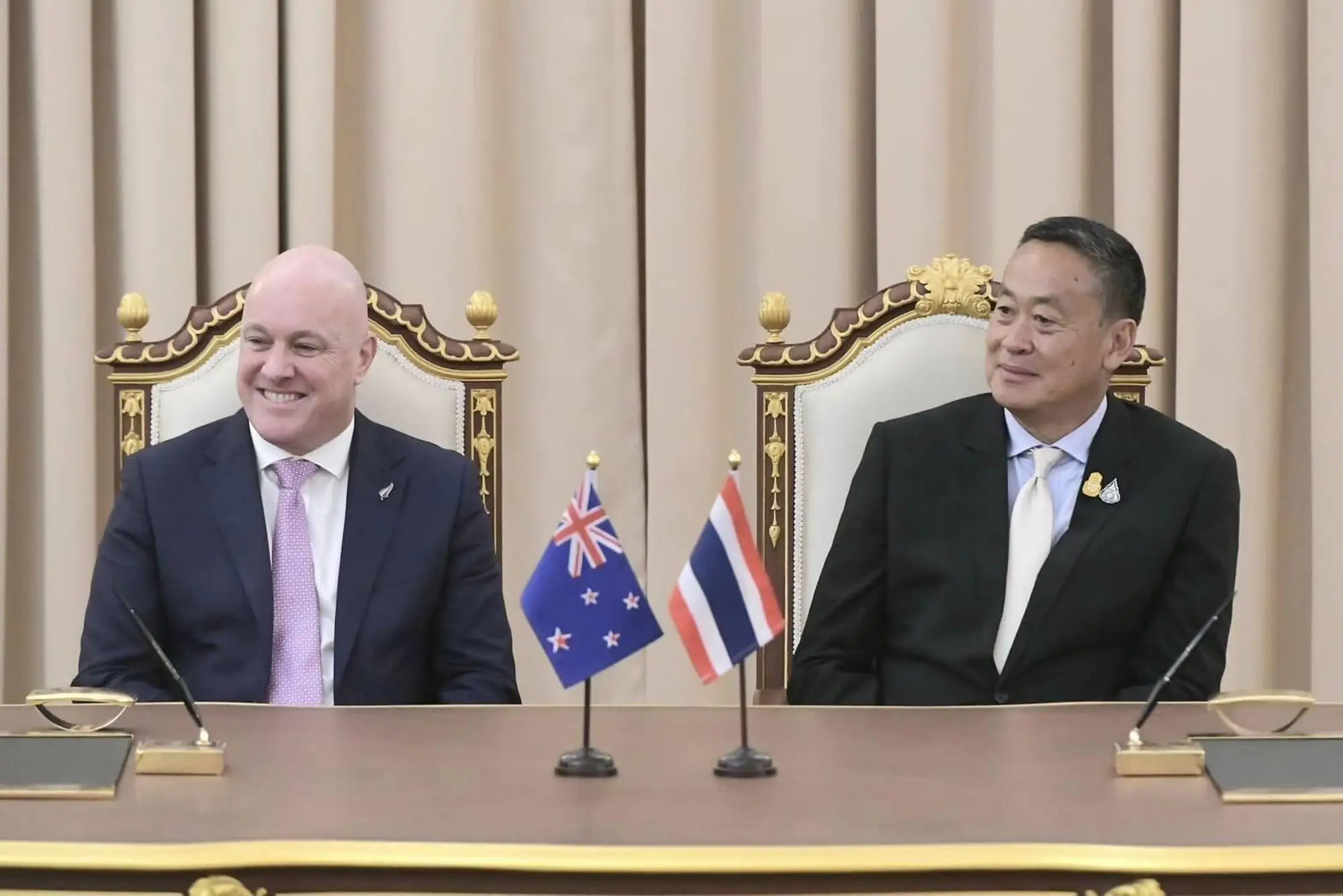 時隔11年！ 紐西蘭總理訪泰國 提升戰略夥伴關係