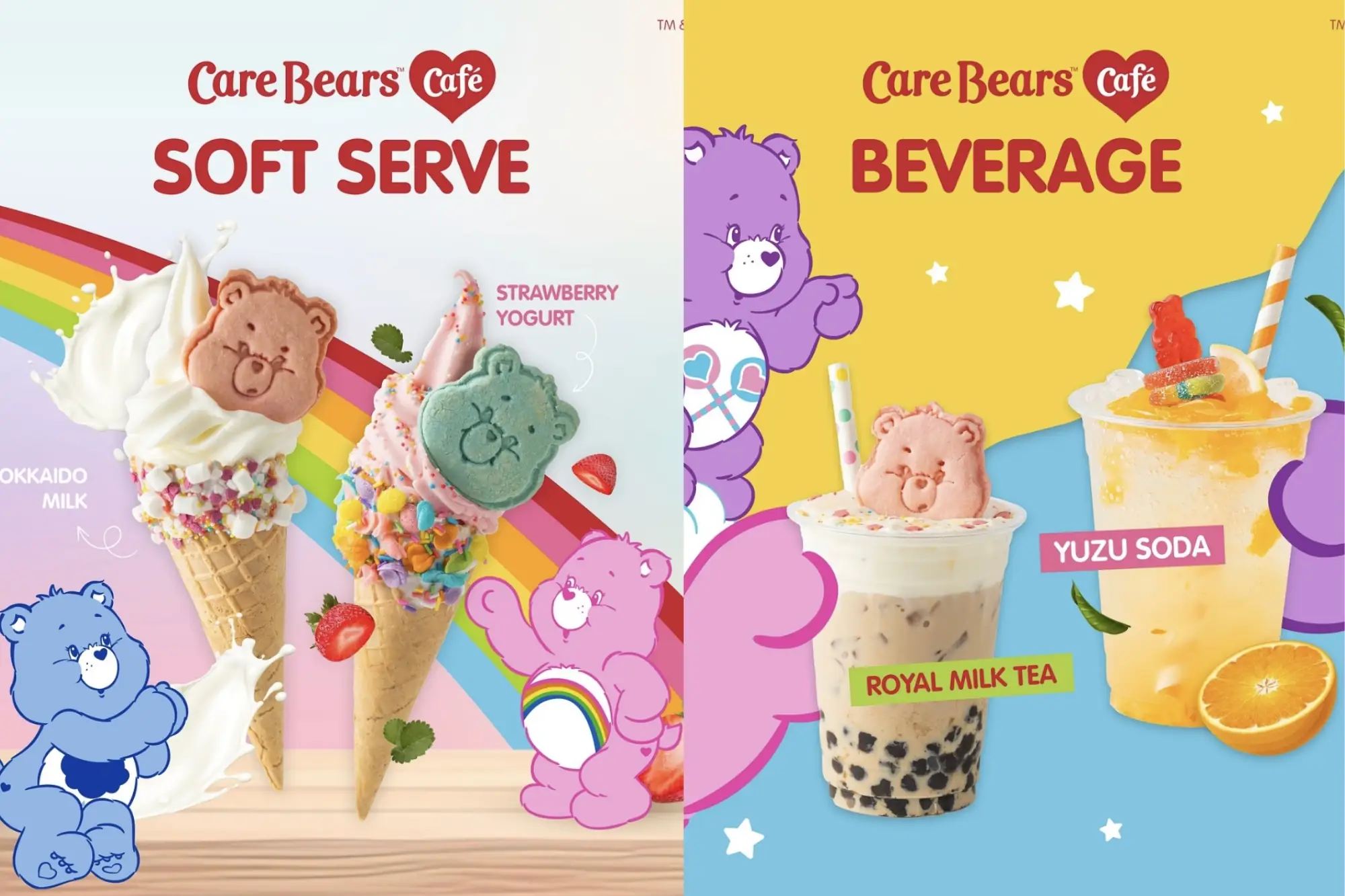 曼谷Care Bears咖啡廳 彩虹熊迷必朝聖！造型甜點、萌物買爆（來源：官方社群）