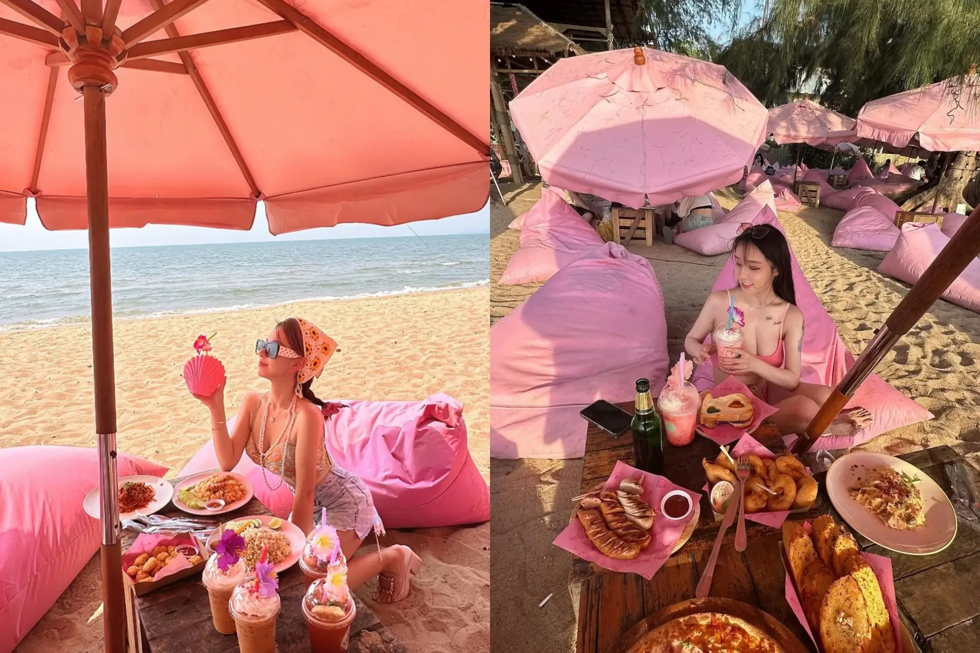 芭達雅人氣粉紅沙灘咖啡廳Tutu Beach（來源：官方社群）