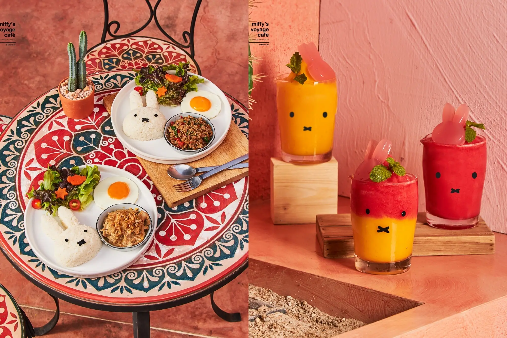 华欣的米飞兔主题餐厅Miffy's Voyage Café Camel Republic，随处可以看到米飞兔的元素。（来源：官方社群）