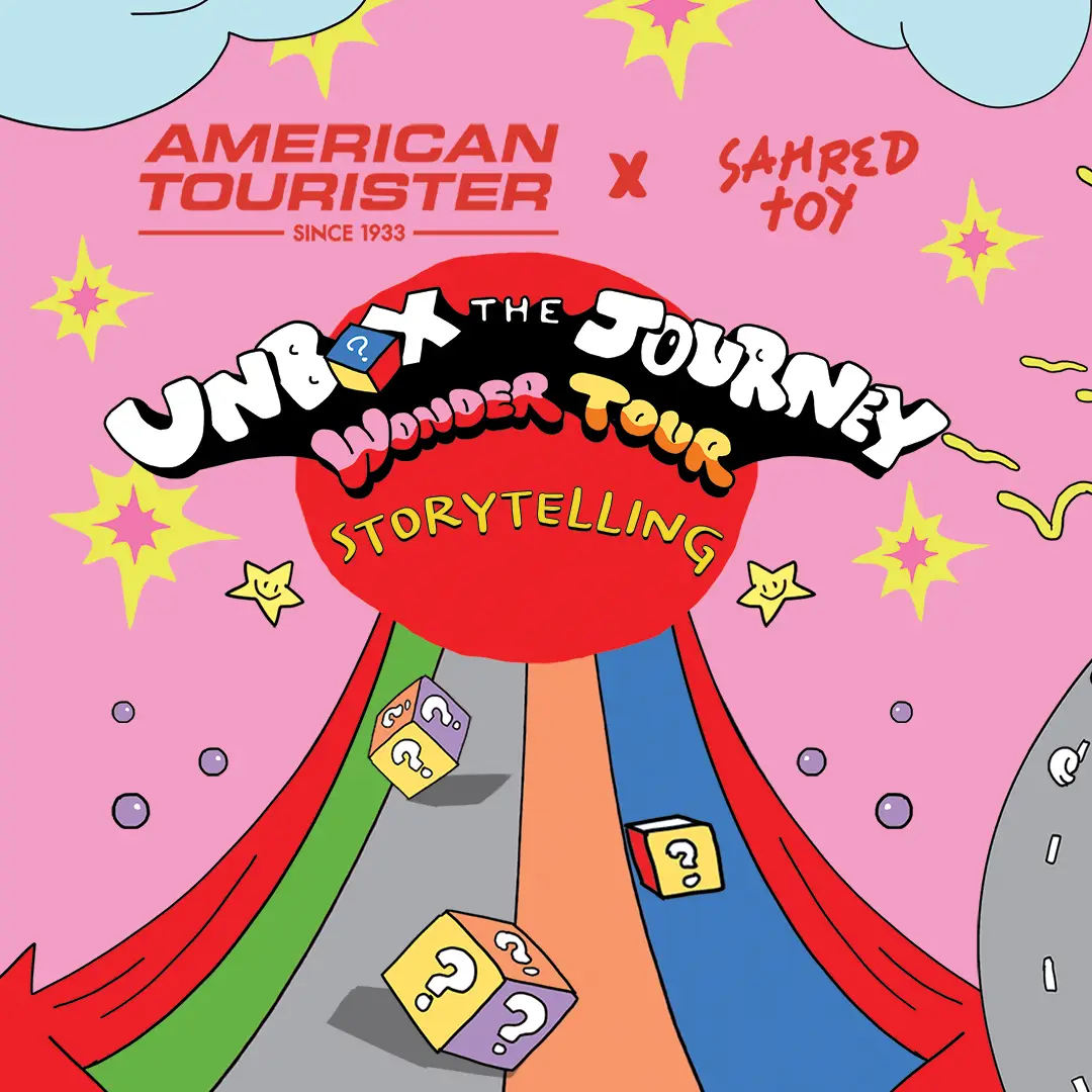 美旅與泰國藝術家推聯名貼紙！7款萌趣角色環遊泰國（來源：American Tourister）