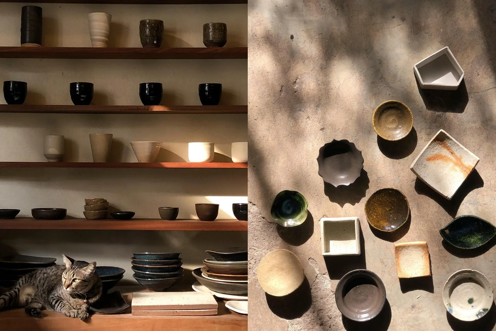 aoon pottery，有很多不同的釉色与素色的陶器可以挑选。（来源：官方社群）