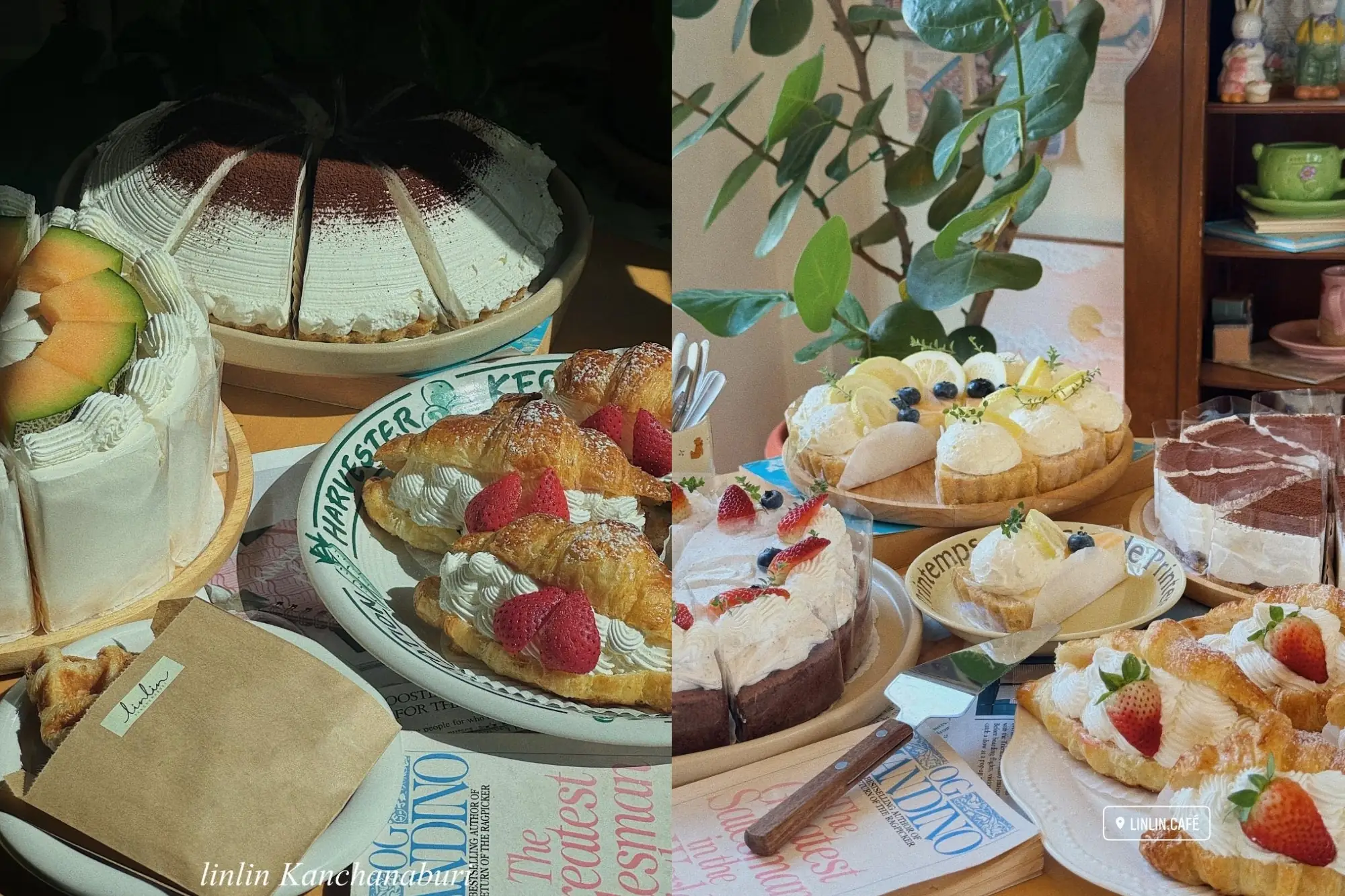 非常欧风的咖啡厅linlin cafe，甜点精緻摆盘用心。（来源：官方社群）