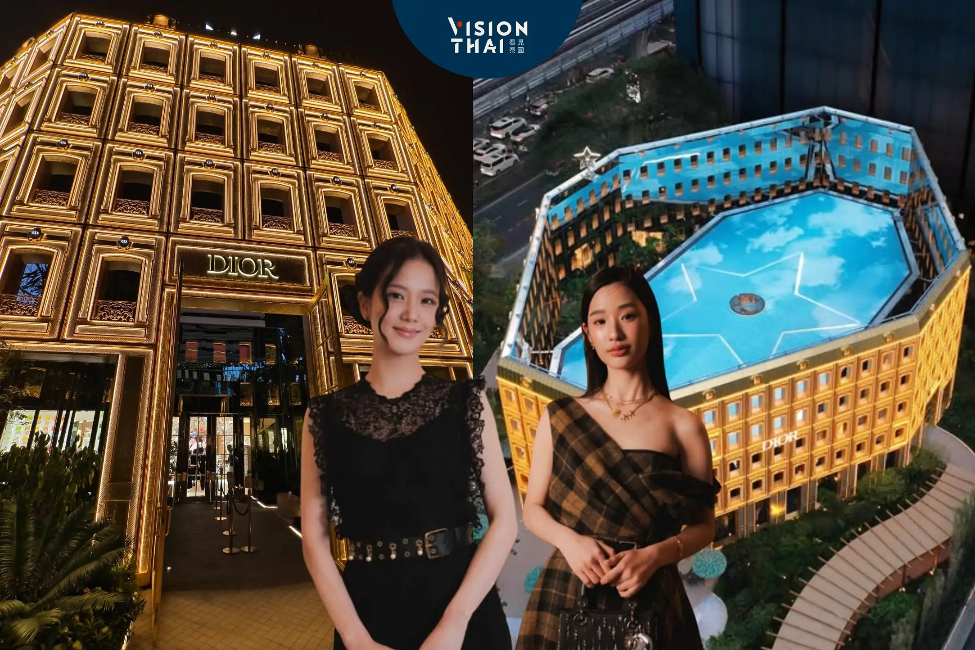 曼谷Dior Gold House概念店＋米其林咖啡開幕！BLACKPINK Jisoo驚喜站台（來源：官方社群）