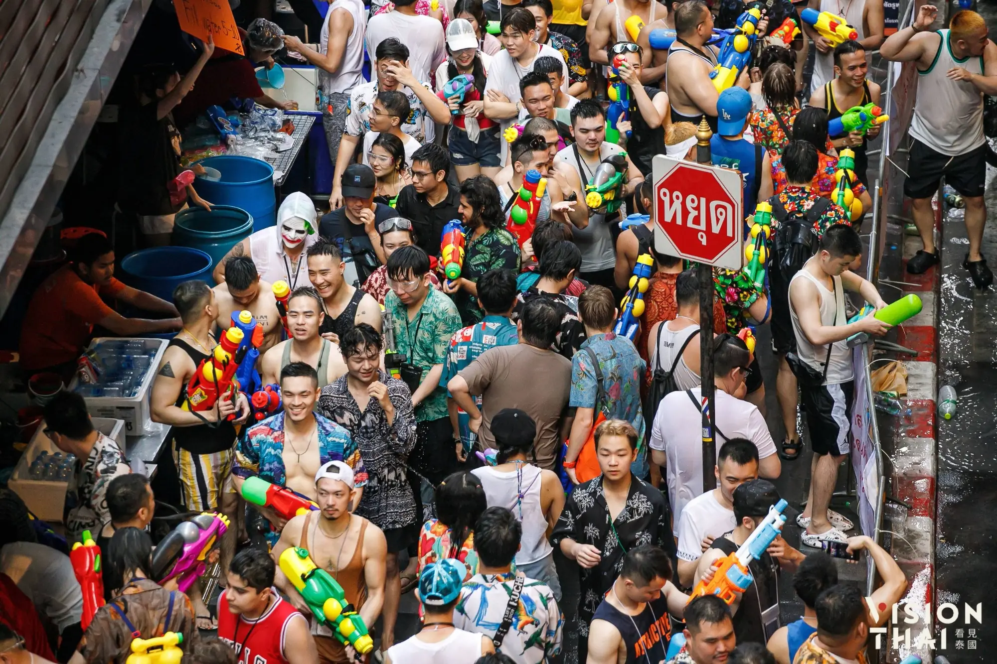 泼水节是隆路会封路也是曼谷主战场之一（来源：看见泰国 Vision Thai）
