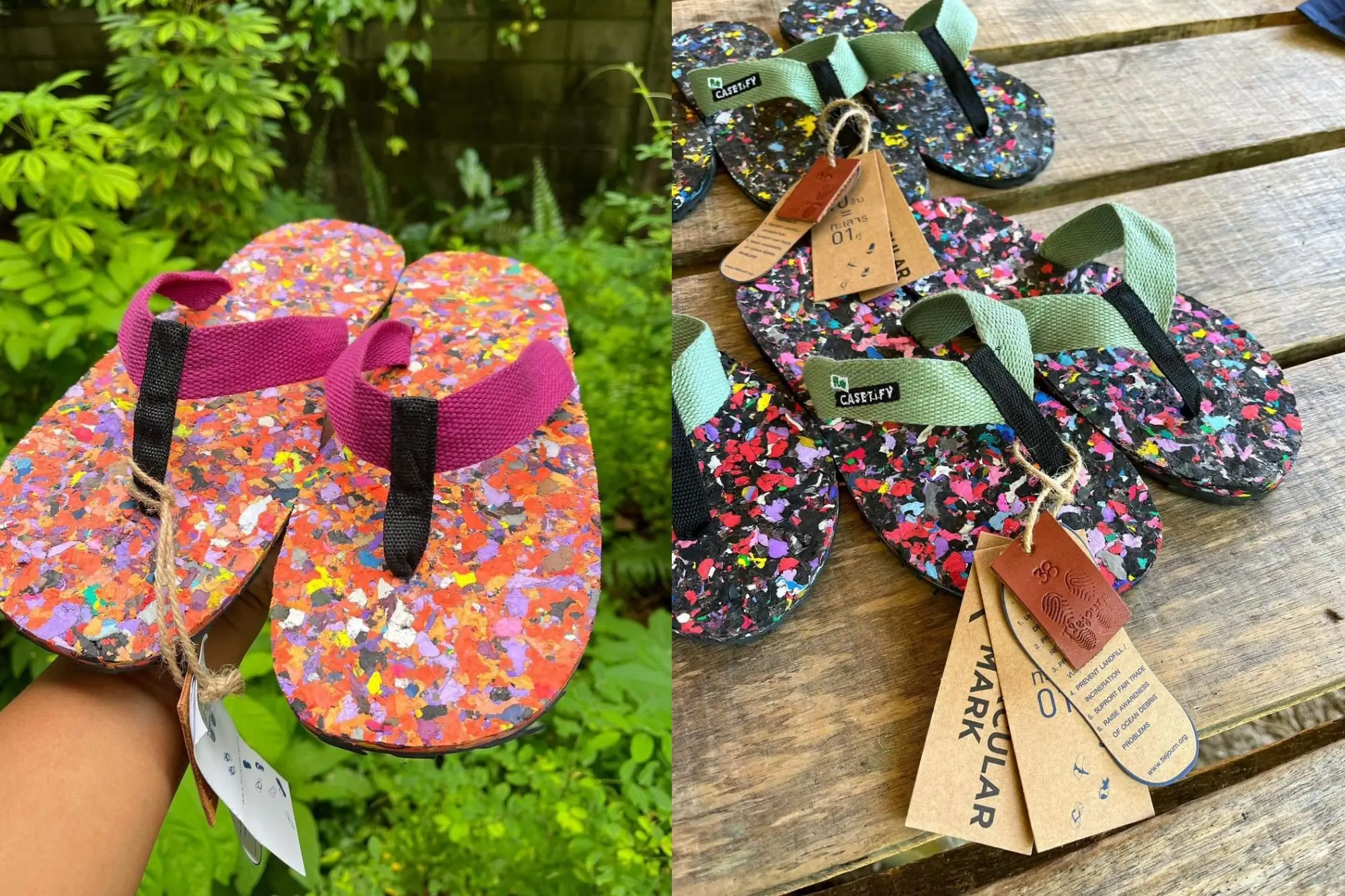 Tlejourn將泰國海灘的塑膠垃圾升級為彩色拖鞋的設計品牌（來源：官方社群）